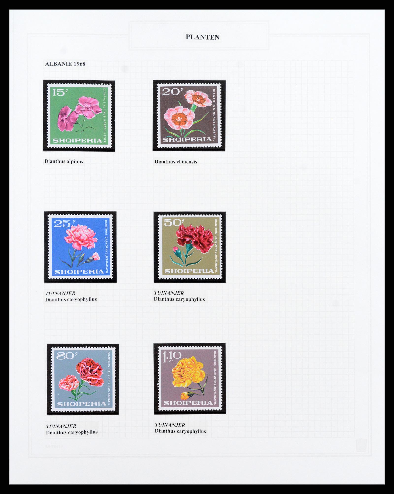 37298 004 - Postzegelverzameling 37298 Motief flora 1953-2000.