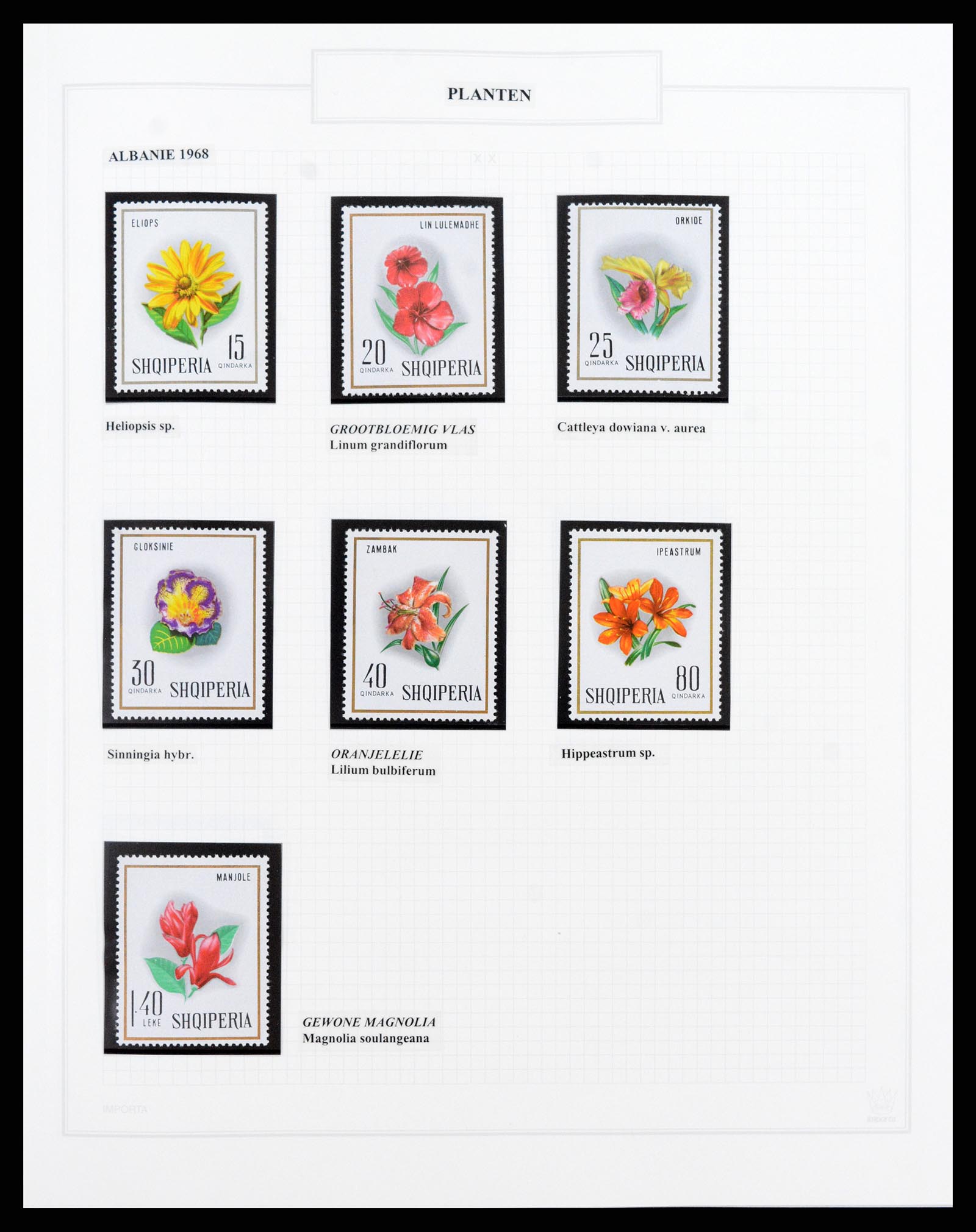 37298 005 - Postzegelverzameling 37298 Motief flora 1953-2000.