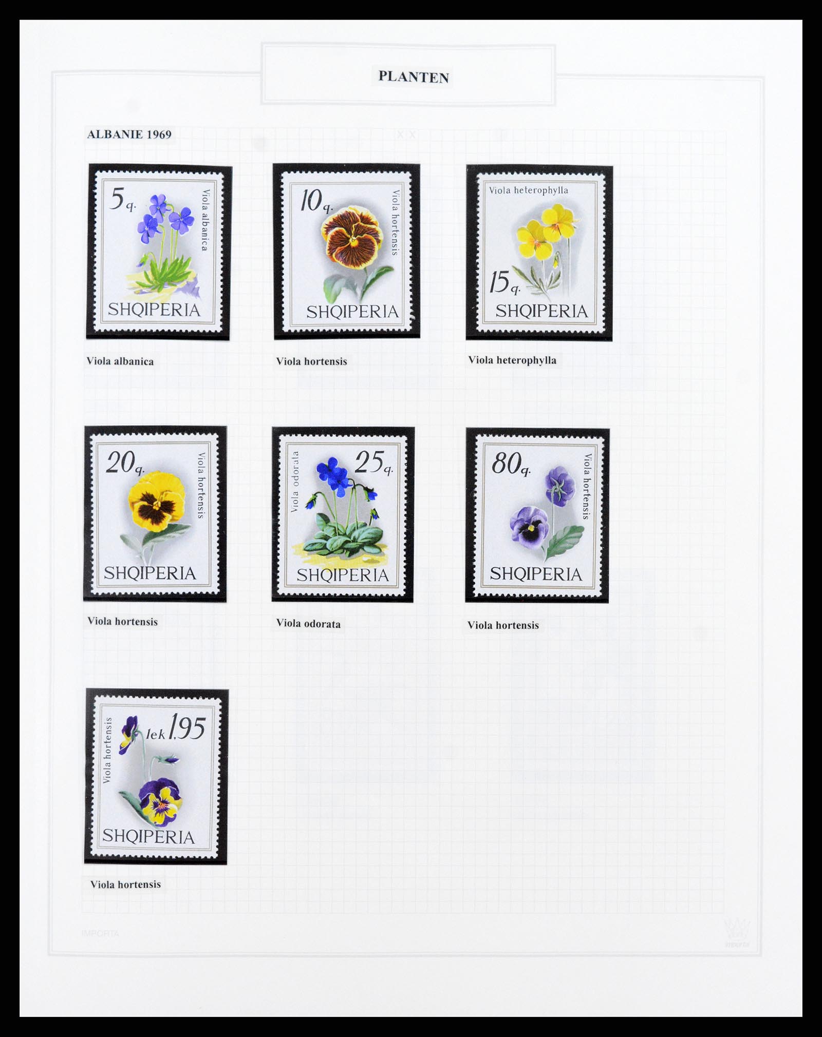 37298 006 - Postzegelverzameling 37298 Motief flora 1953-2000.