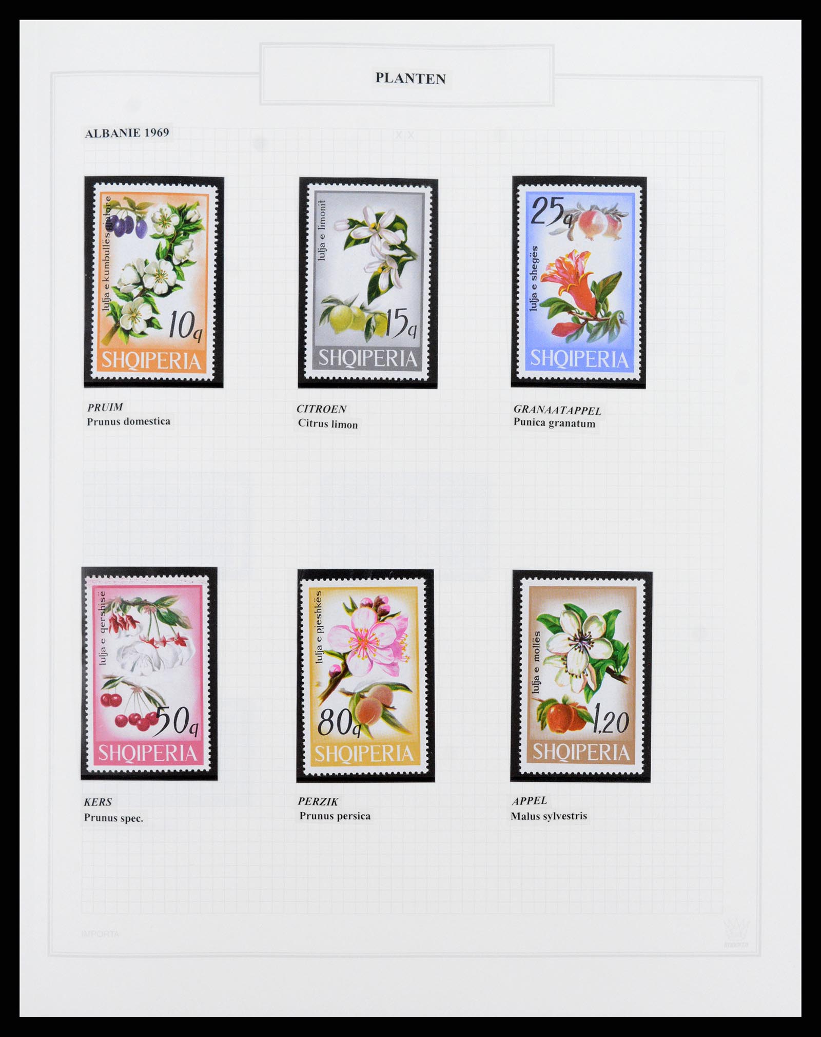 37298 007 - Postzegelverzameling 37298 Motief flora 1953-2000.