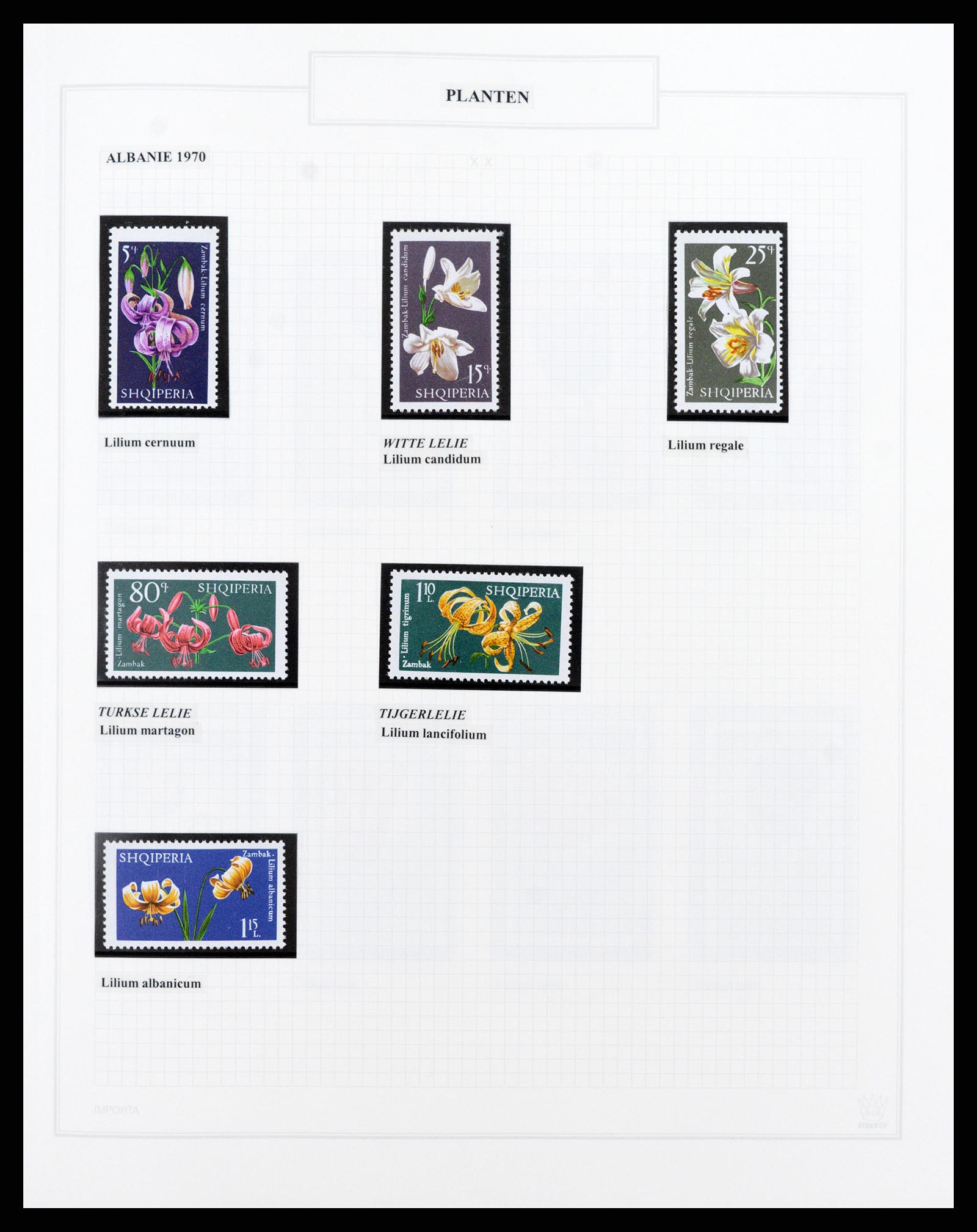 37298 008 - Postzegelverzameling 37298 Motief flora 1953-2000.