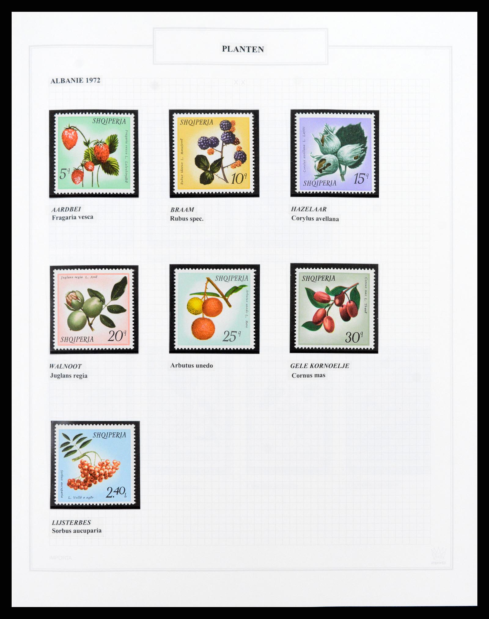 37298 010 - Postzegelverzameling 37298 Motief flora 1953-2000.
