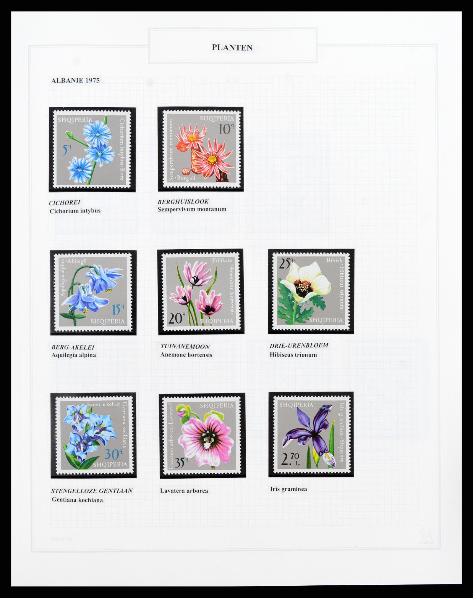 37298 013 - Postzegelverzameling 37298 Motief flora 1953-2000.