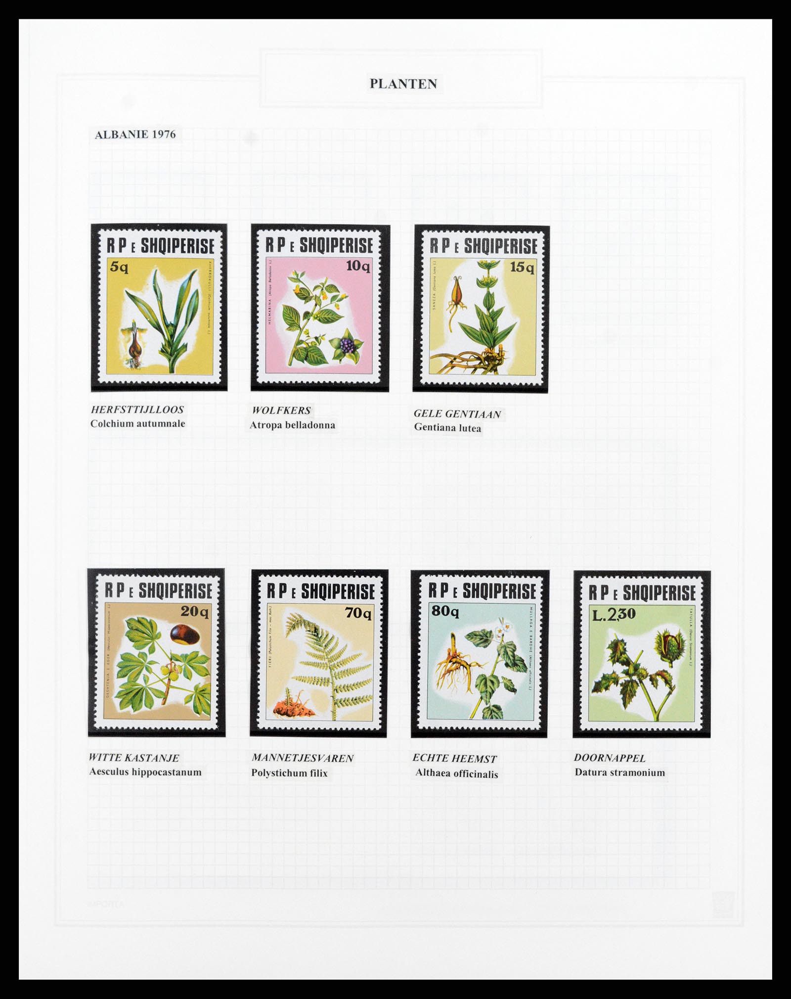 37298 014 - Postzegelverzameling 37298 Motief flora 1953-2000.