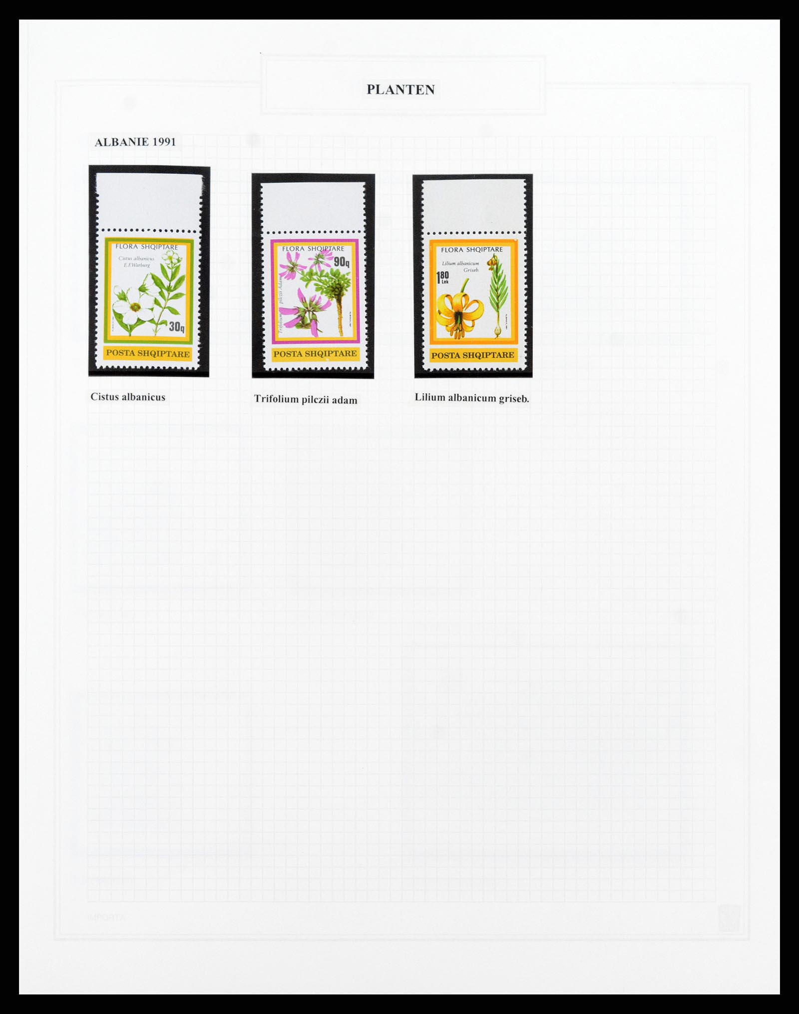 37298 017 - Postzegelverzameling 37298 Motief flora 1953-2000.