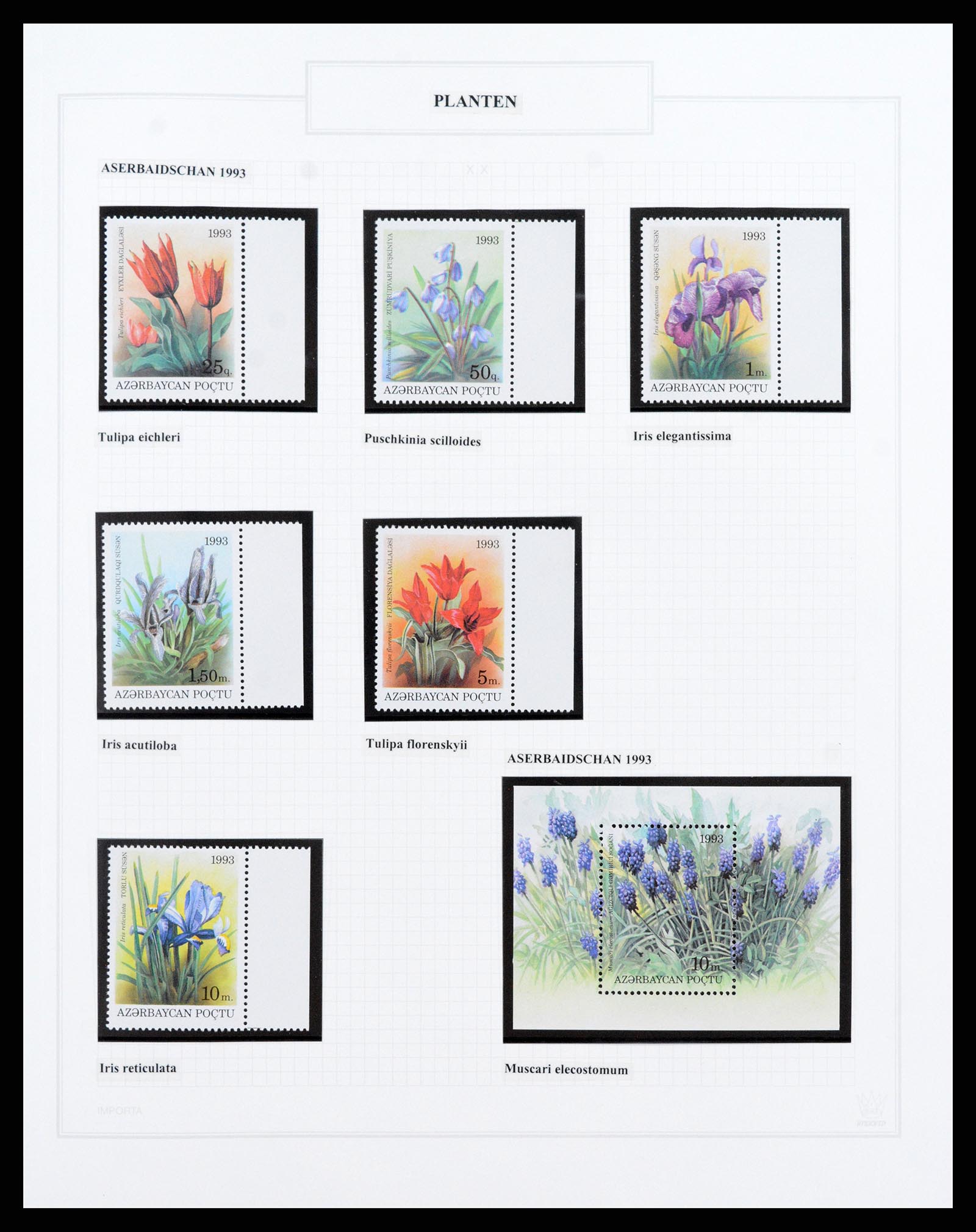37298 018 - Postzegelverzameling 37298 Motief flora 1953-2000.