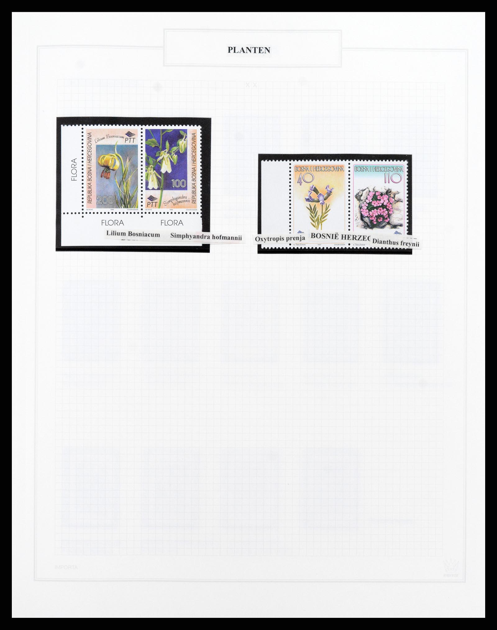 37298 019 - Postzegelverzameling 37298 Motief flora 1953-2000.