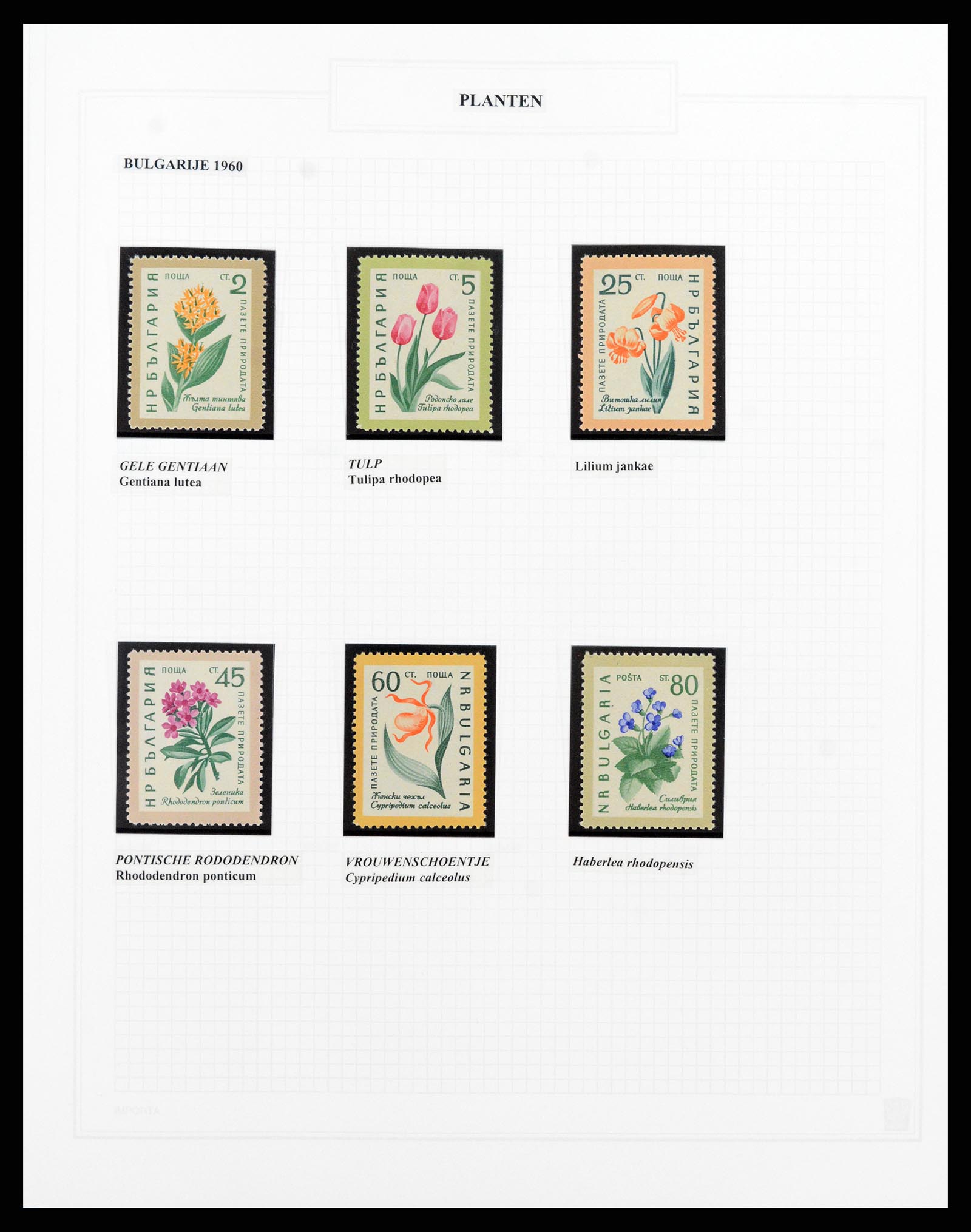37298 021 - Postzegelverzameling 37298 Motief flora 1953-2000.