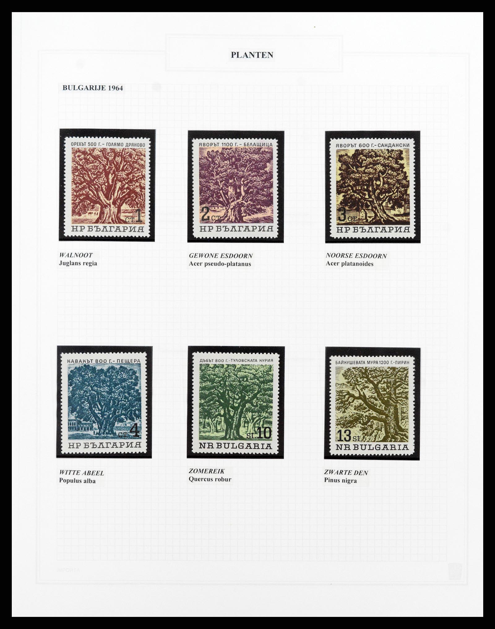 37298 023 - Postzegelverzameling 37298 Motief flora 1953-2000.