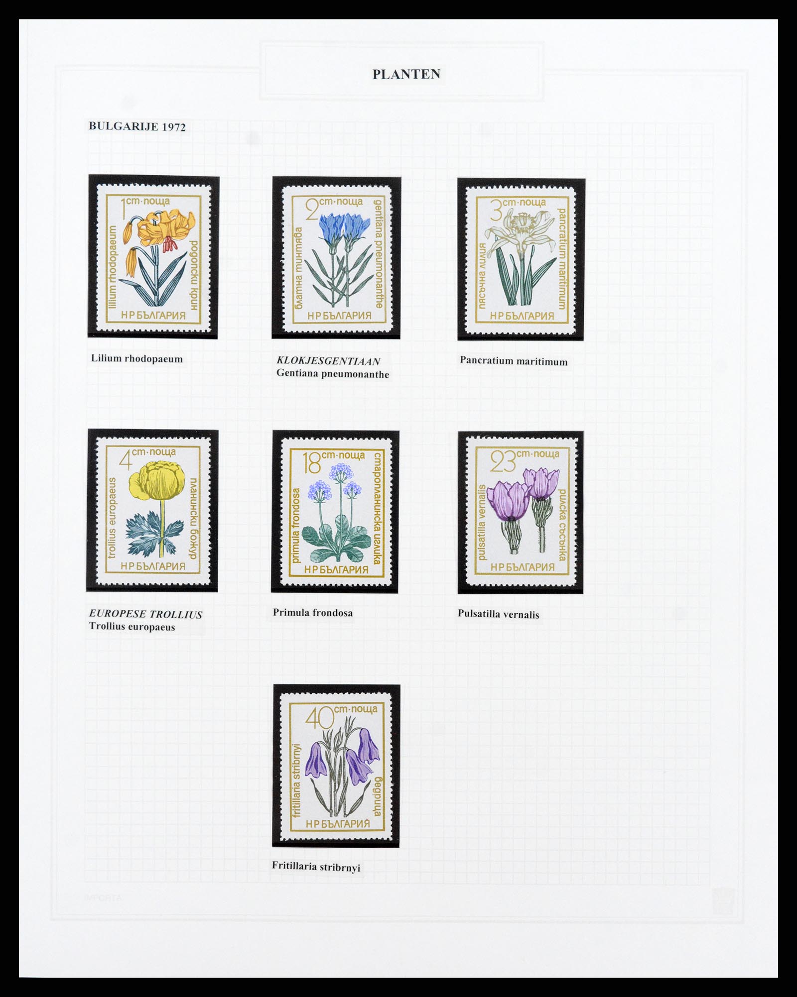 37298 026 - Postzegelverzameling 37298 Motief flora 1953-2000.