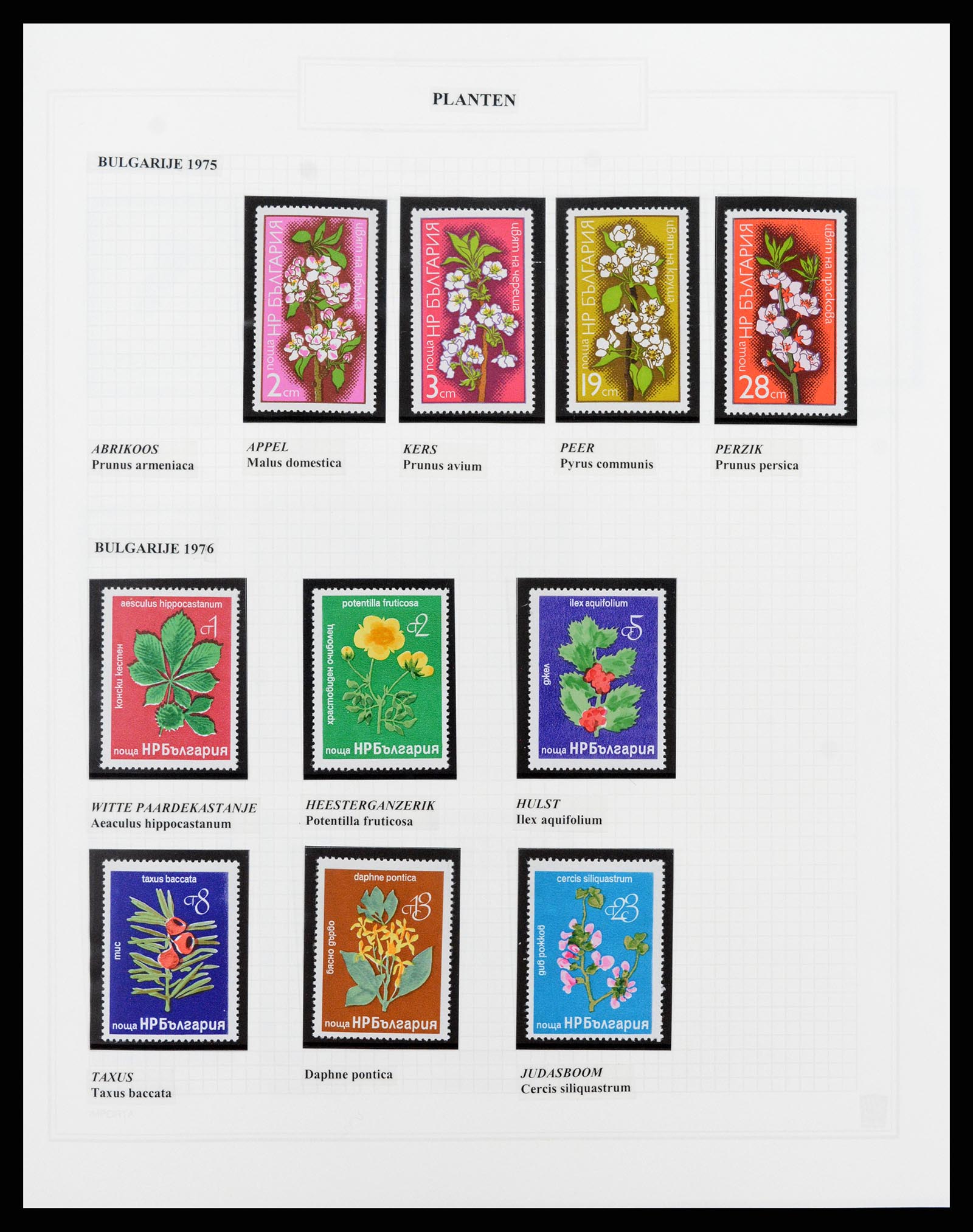 37298 028 - Postzegelverzameling 37298 Motief flora 1953-2000.