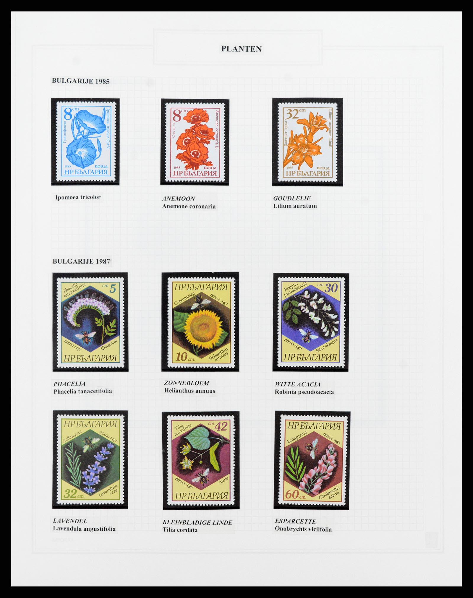 37298 032 - Postzegelverzameling 37298 Motief flora 1953-2000.
