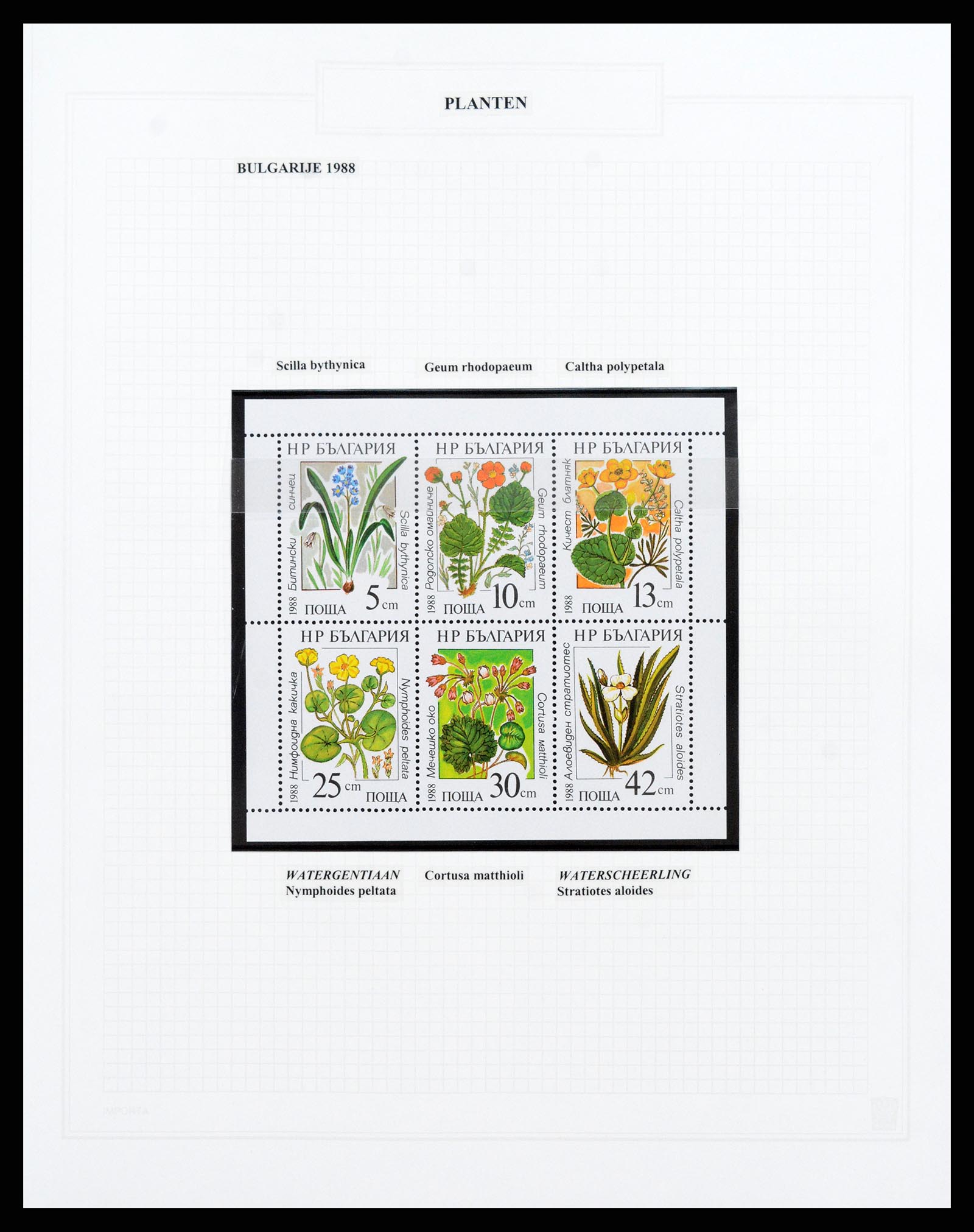 37298 035 - Postzegelverzameling 37298 Motief flora 1953-2000.