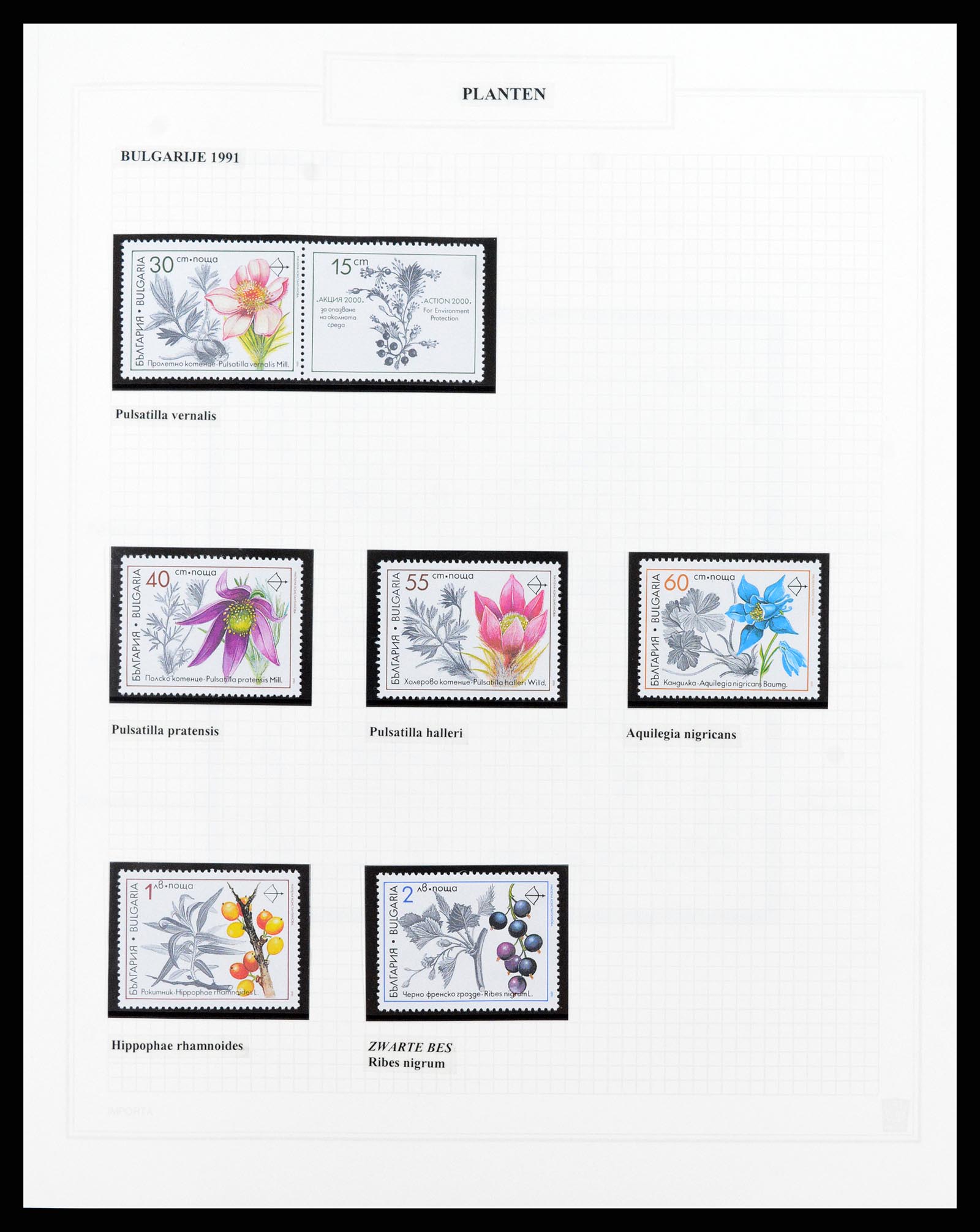 37298 038 - Postzegelverzameling 37298 Motief flora 1953-2000.