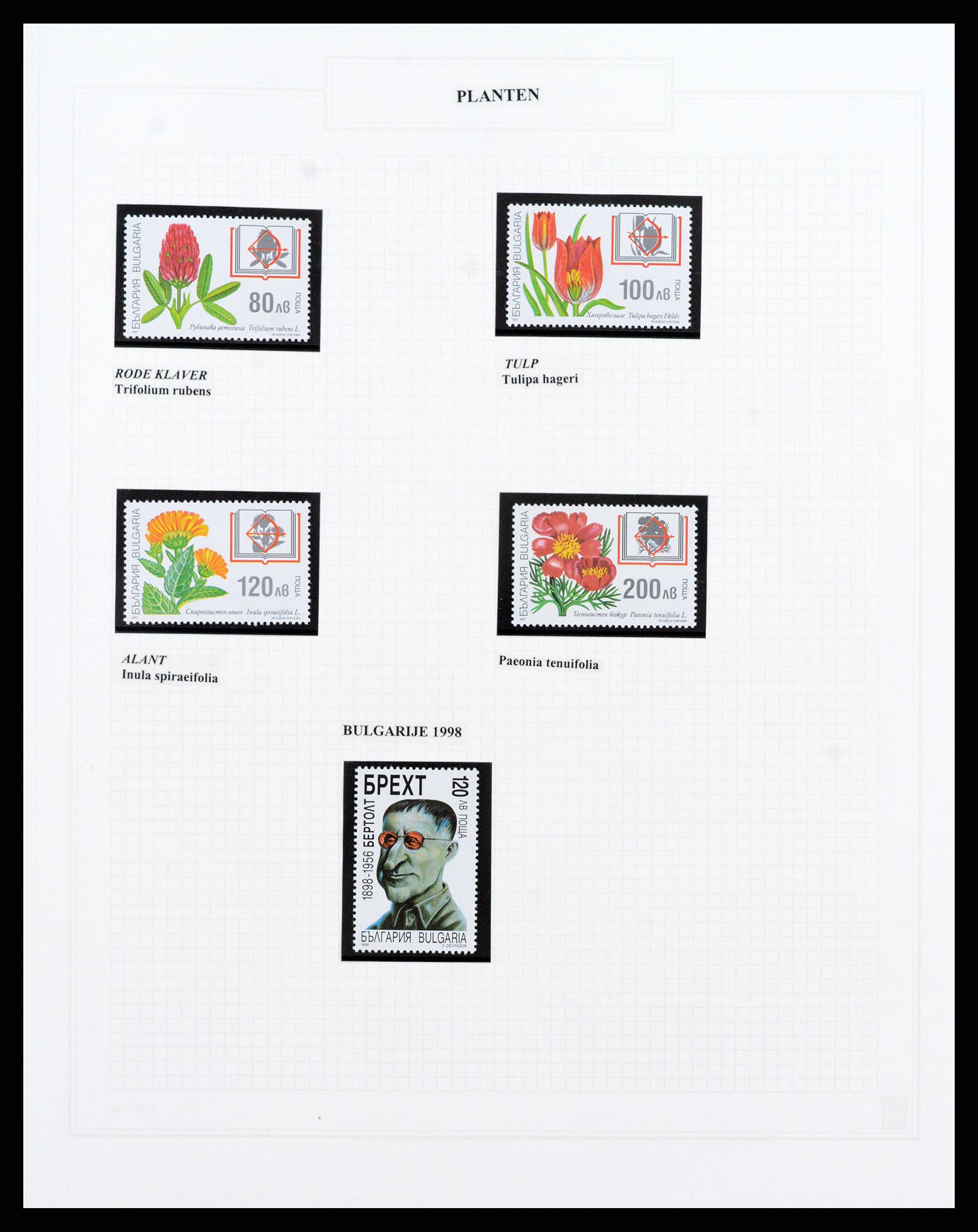 37298 043 - Postzegelverzameling 37298 Motief flora 1953-2000.