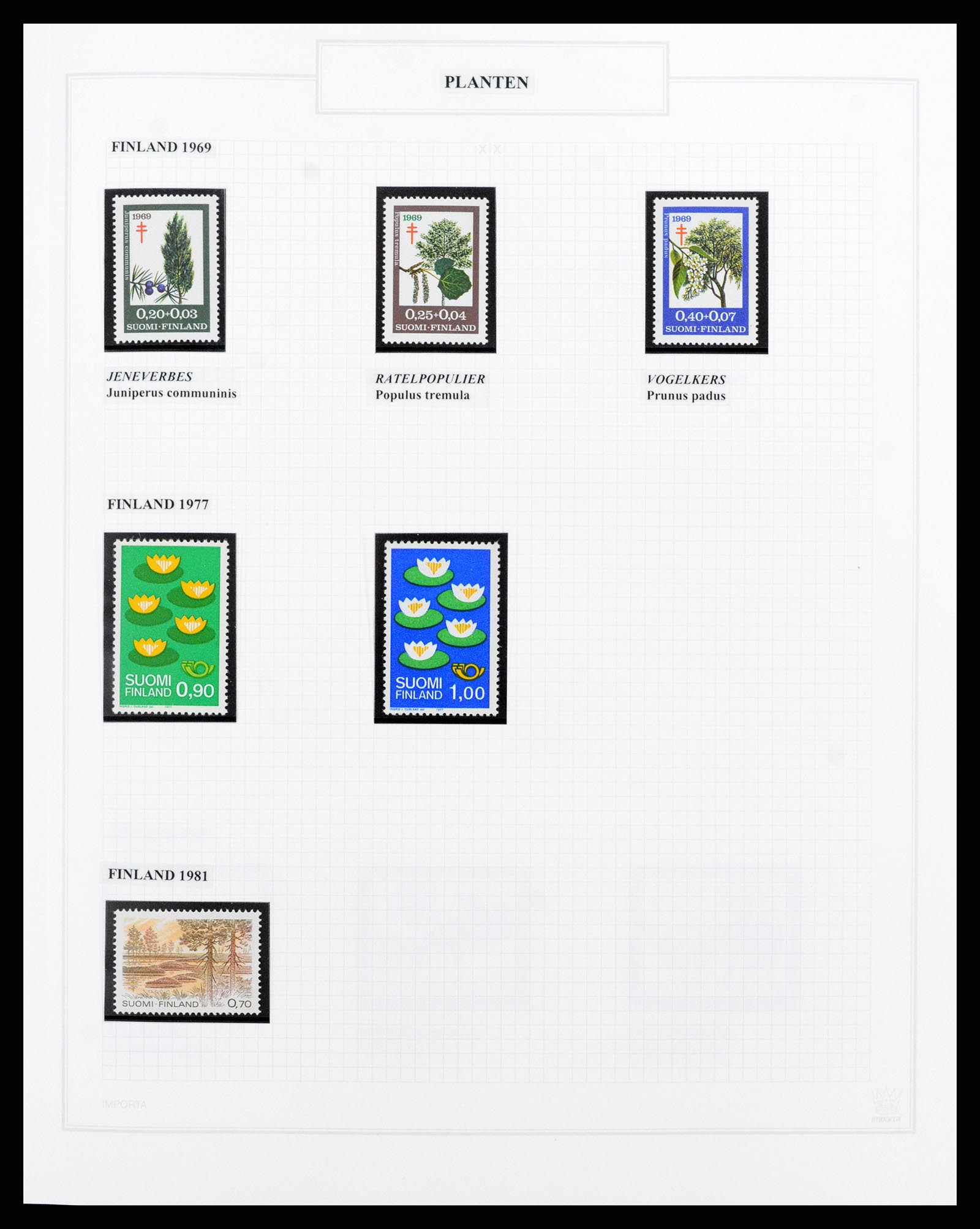 37298 046 - Postzegelverzameling 37298 Motief flora 1953-2000.
