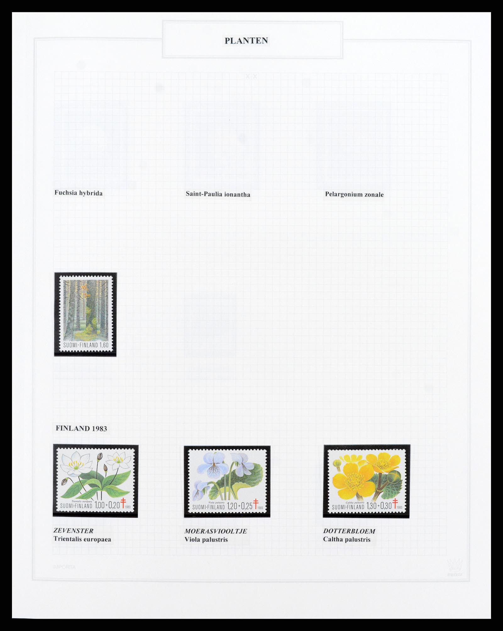 37298 047 - Postzegelverzameling 37298 Motief flora 1953-2000.