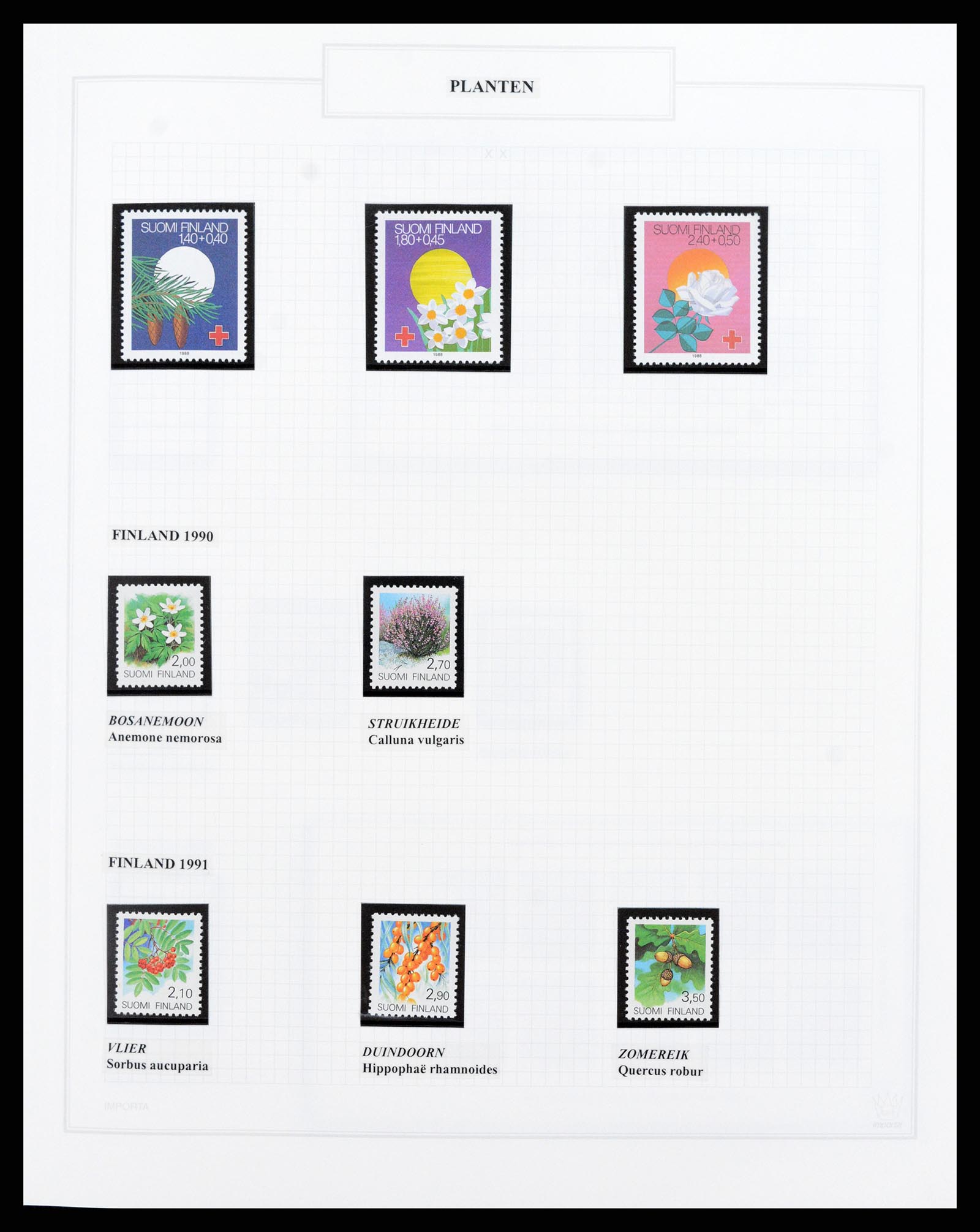 37298 048 - Postzegelverzameling 37298 Motief flora 1953-2000.