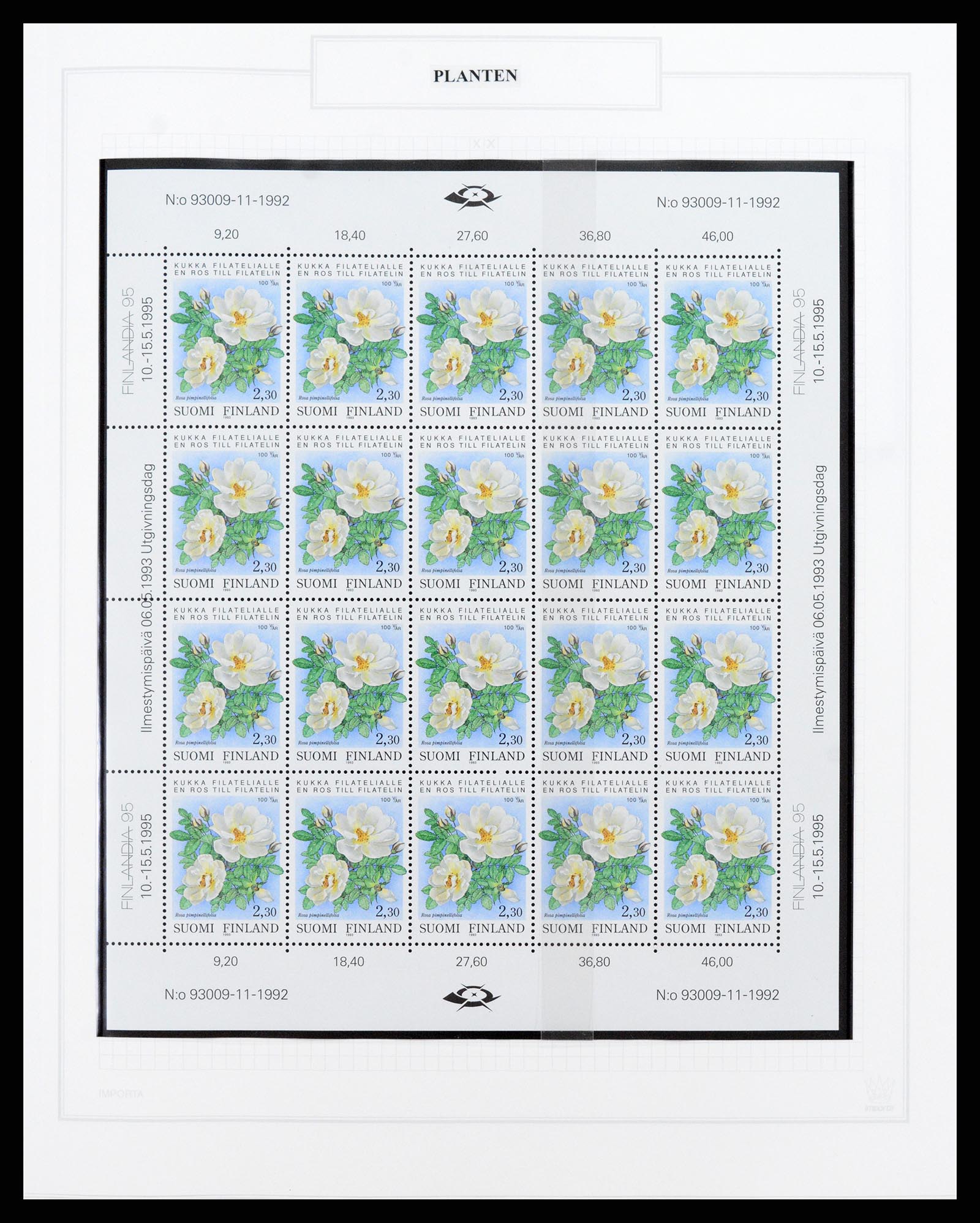 37298 051 - Postzegelverzameling 37298 Motief flora 1953-2000.