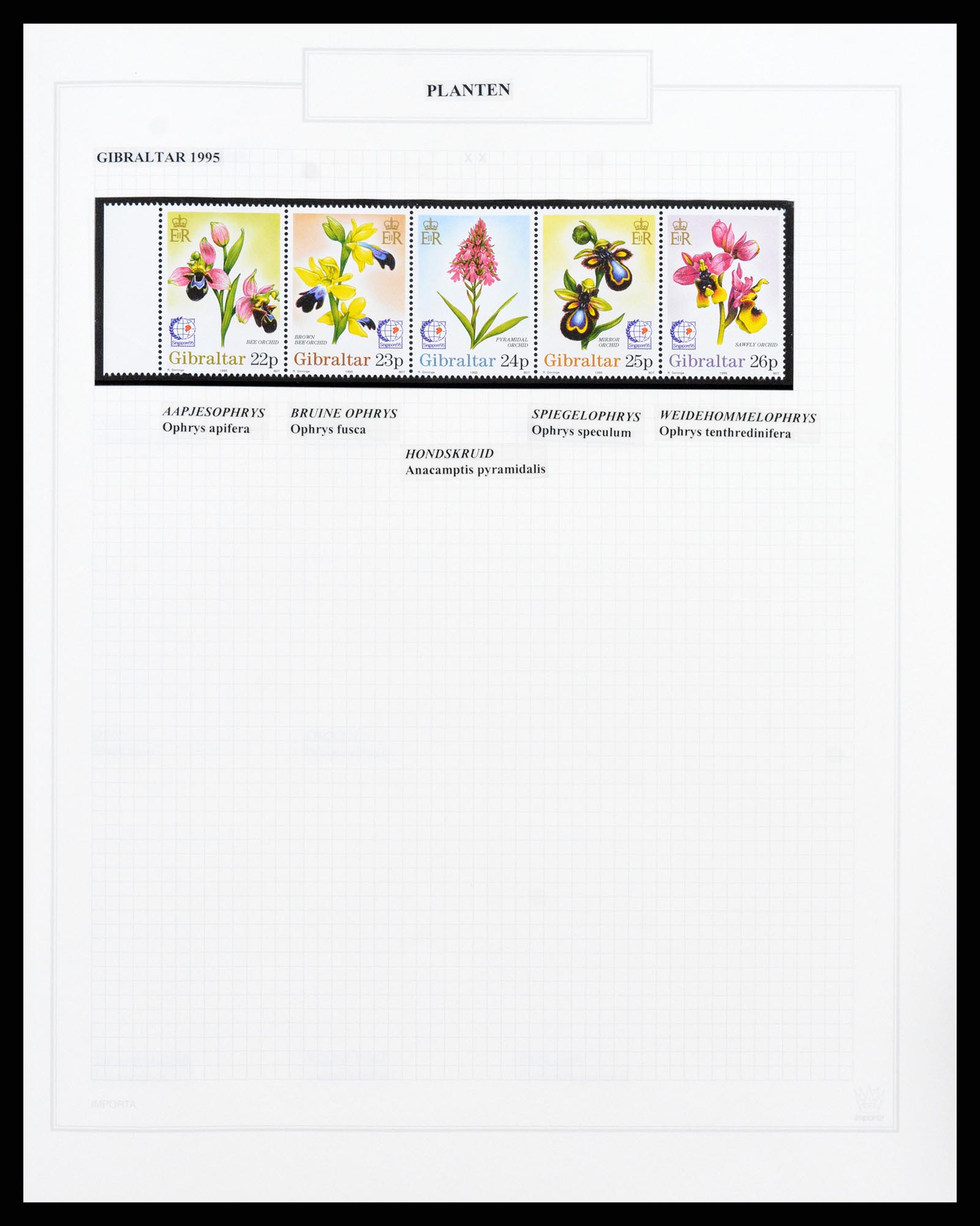 37298 060 - Postzegelverzameling 37298 Motief flora 1953-2000.