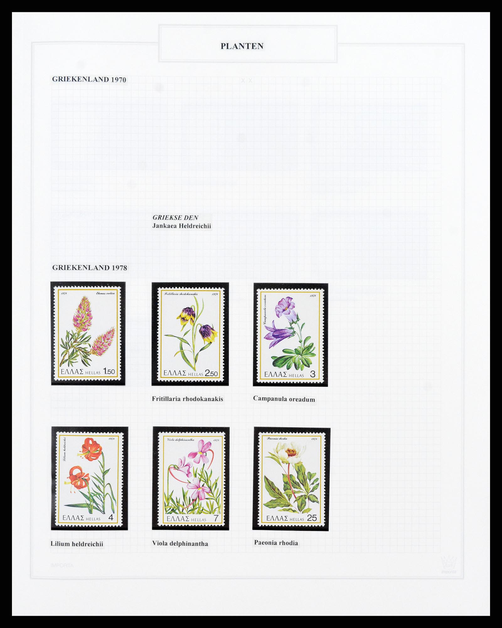 37298 061 - Postzegelverzameling 37298 Motief flora 1953-2000.