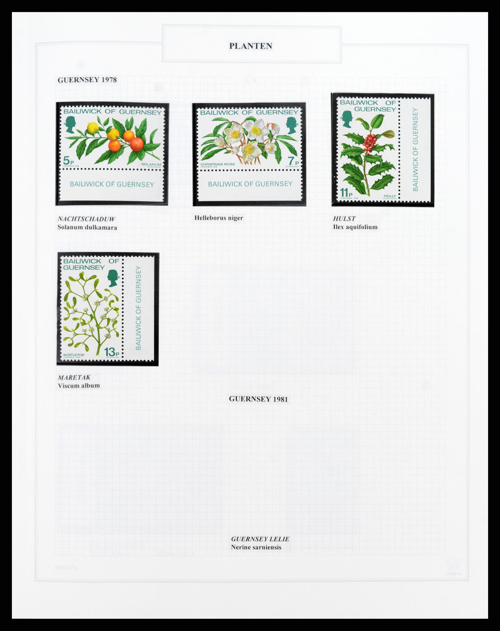 37298 065 - Postzegelverzameling 37298 Motief flora 1953-2000.