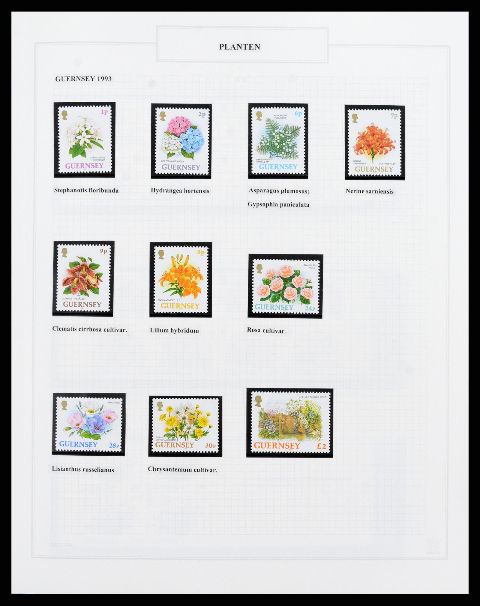 37298 069 - Postzegelverzameling 37298 Motief flora 1953-2000.