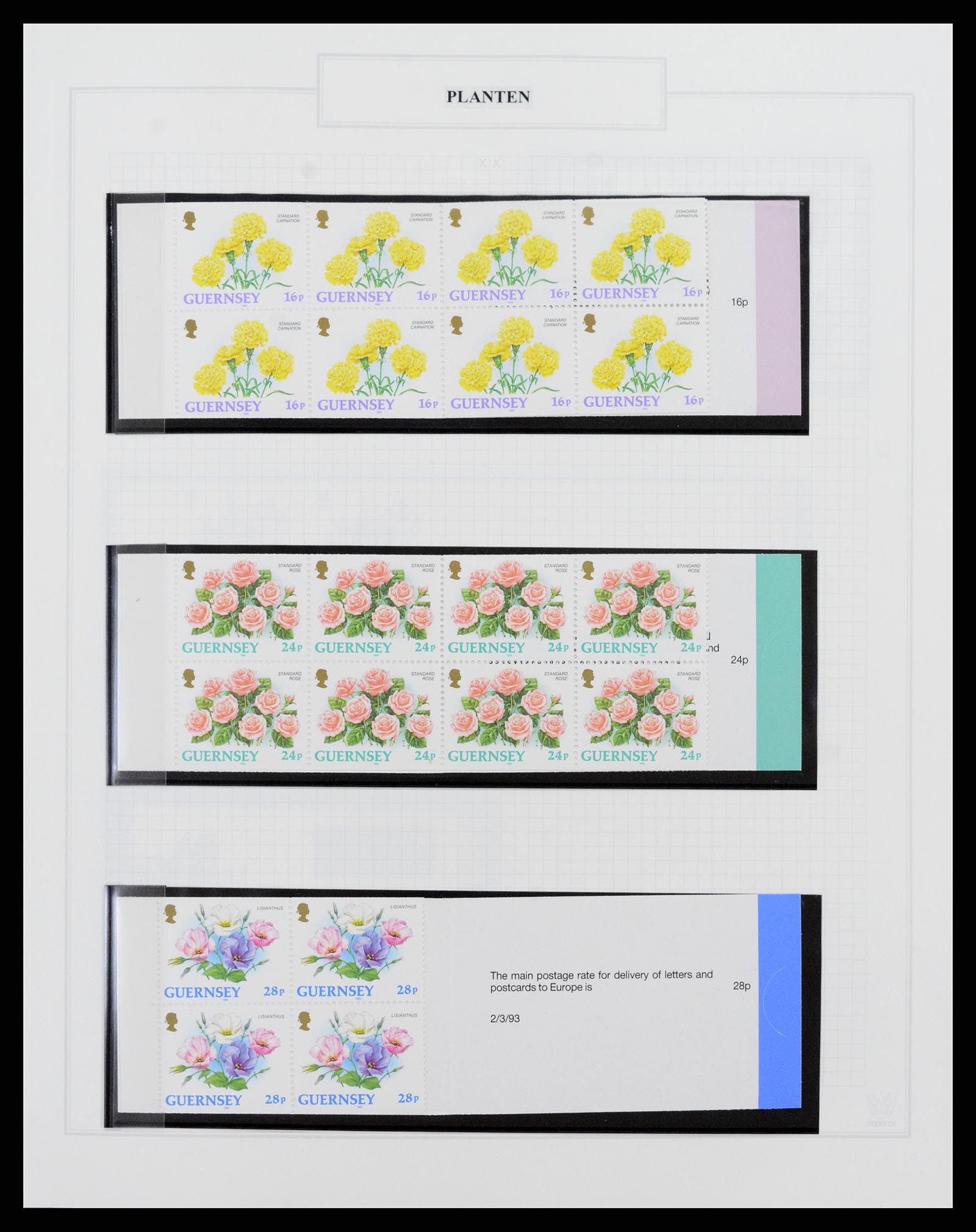 37298 070 - Postzegelverzameling 37298 Motief flora 1953-2000.