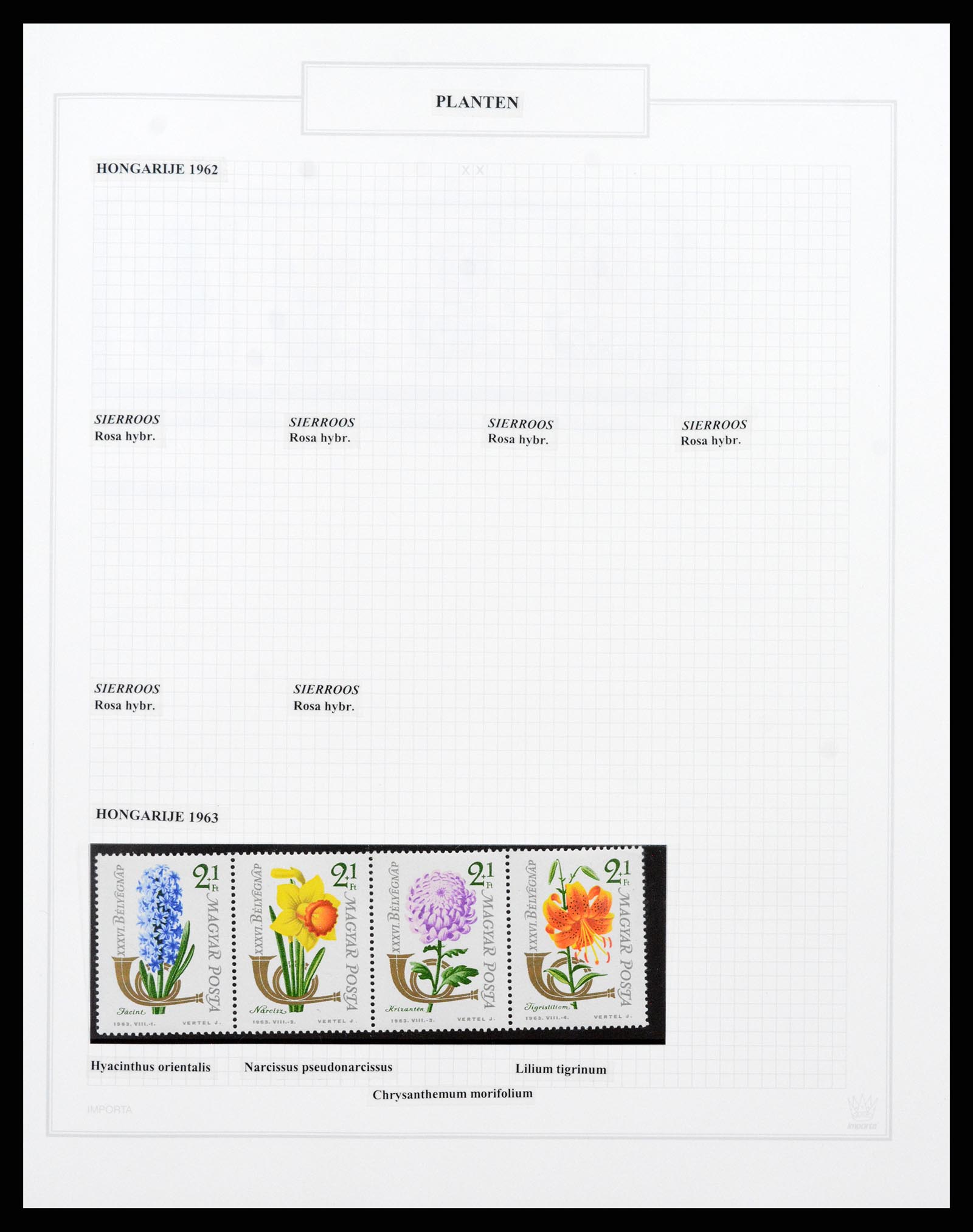 37298 077 - Postzegelverzameling 37298 Motief flora 1953-2000.
