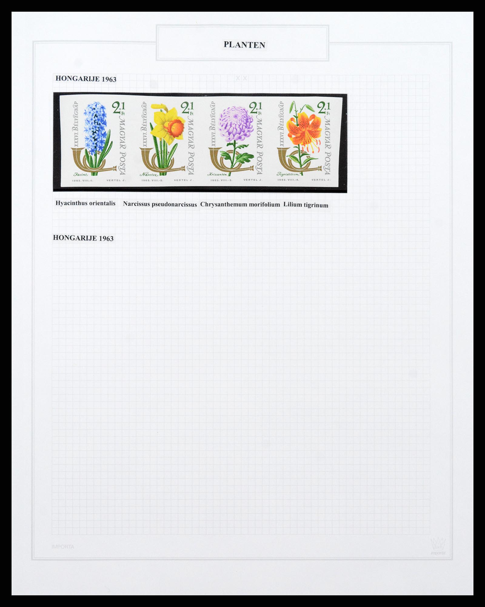 37298 078 - Postzegelverzameling 37298 Motief flora 1953-2000.