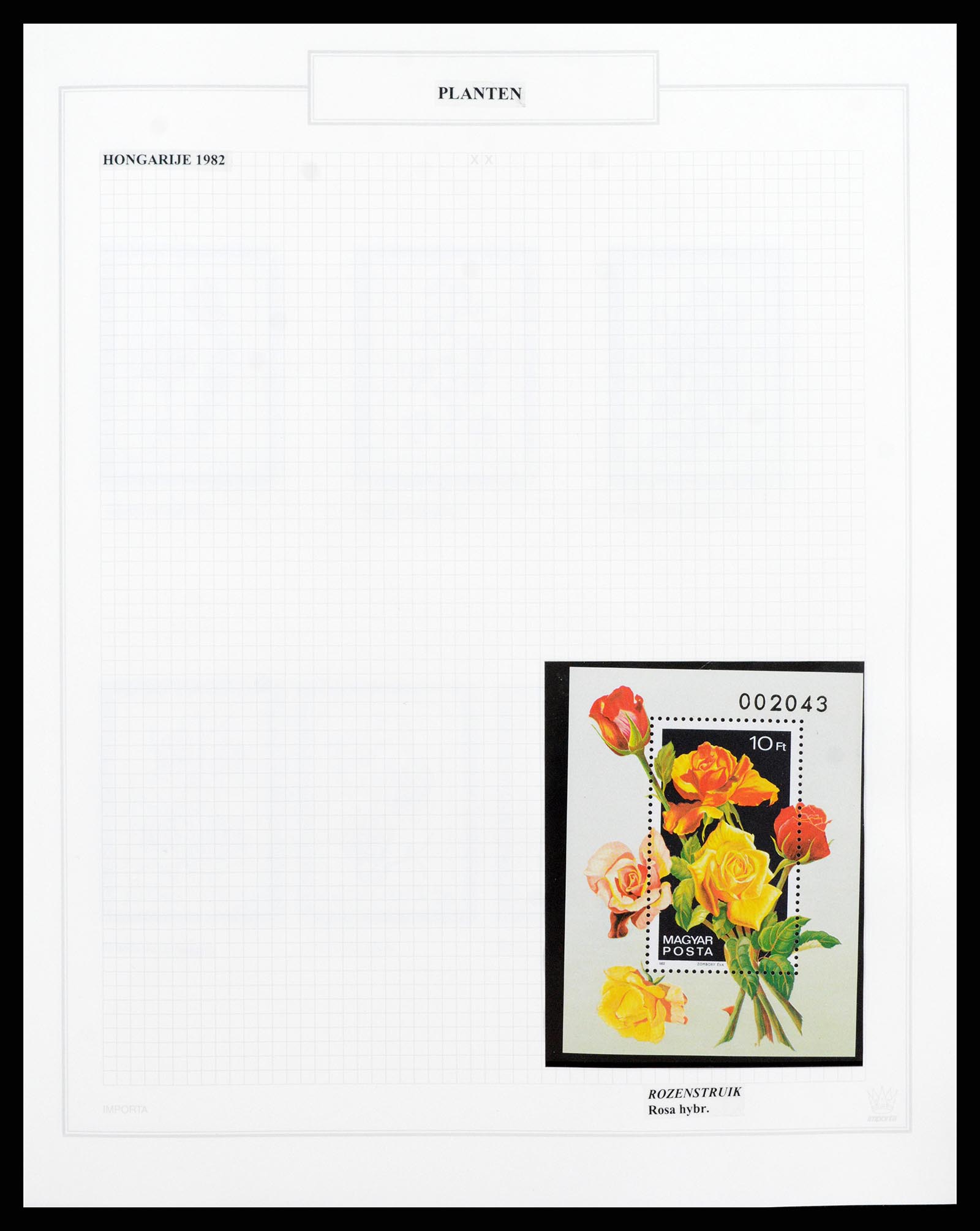 37298 086 - Postzegelverzameling 37298 Motief flora 1953-2000.