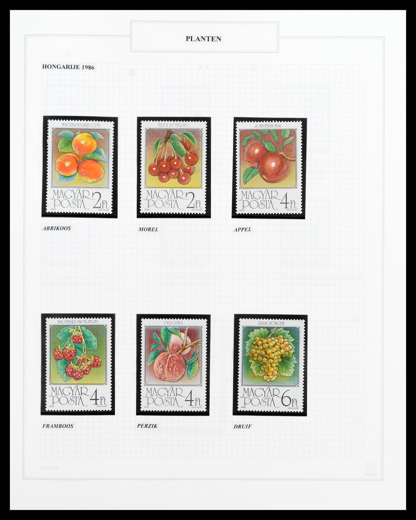 37298 088 - Postzegelverzameling 37298 Motief flora 1953-2000.