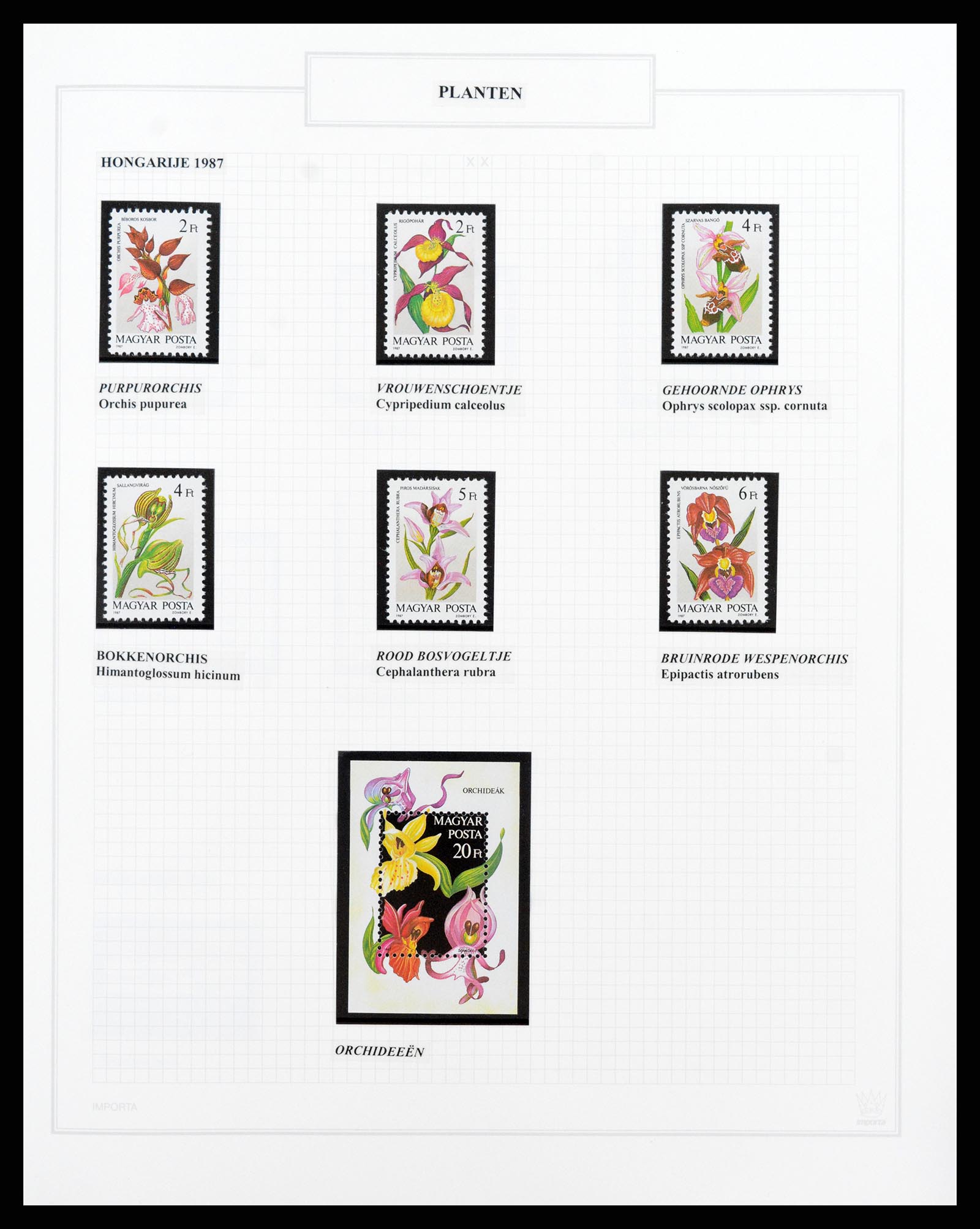 37298 089 - Postzegelverzameling 37298 Motief flora 1953-2000.