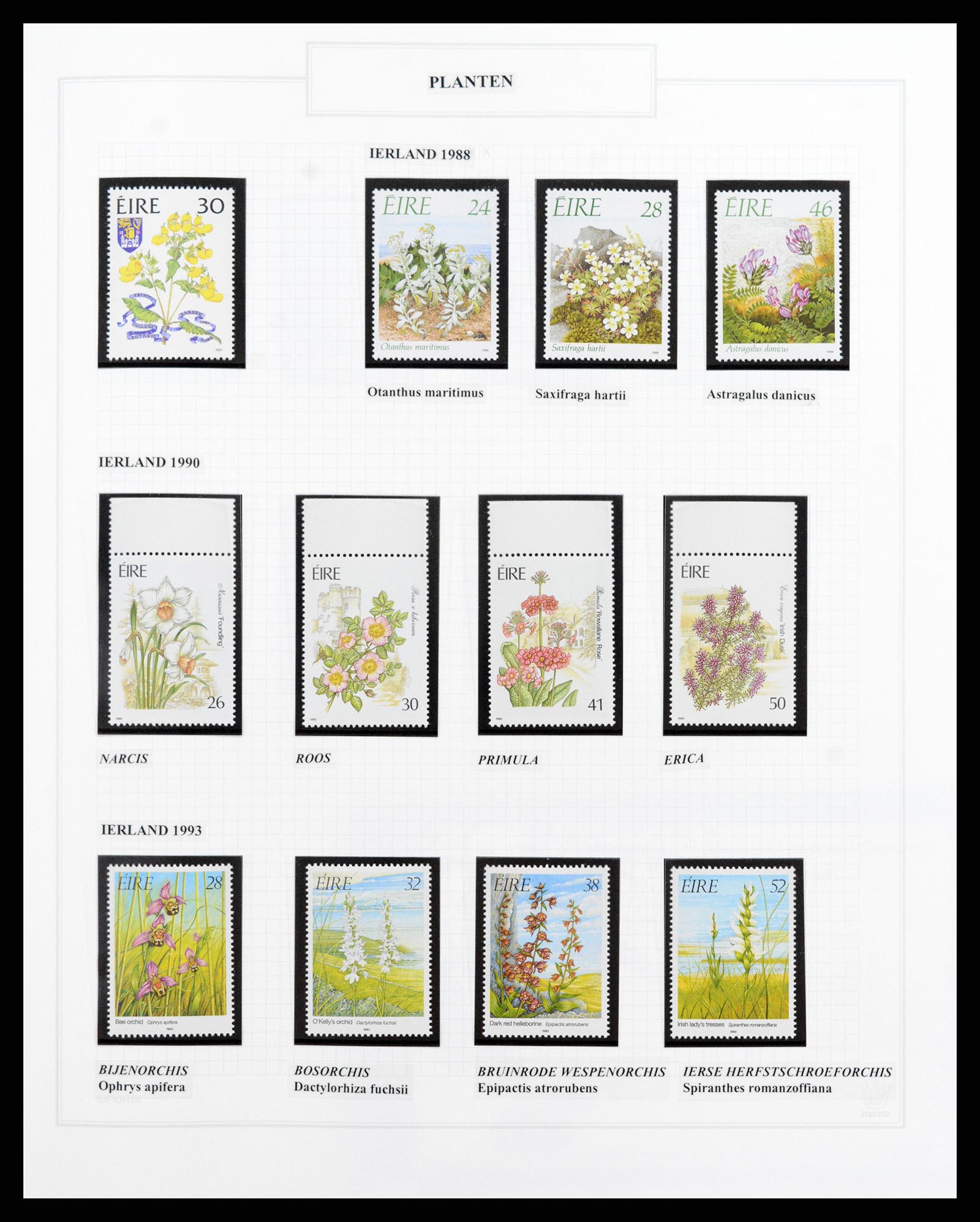 37298 097 - Postzegelverzameling 37298 Motief flora 1953-2000.