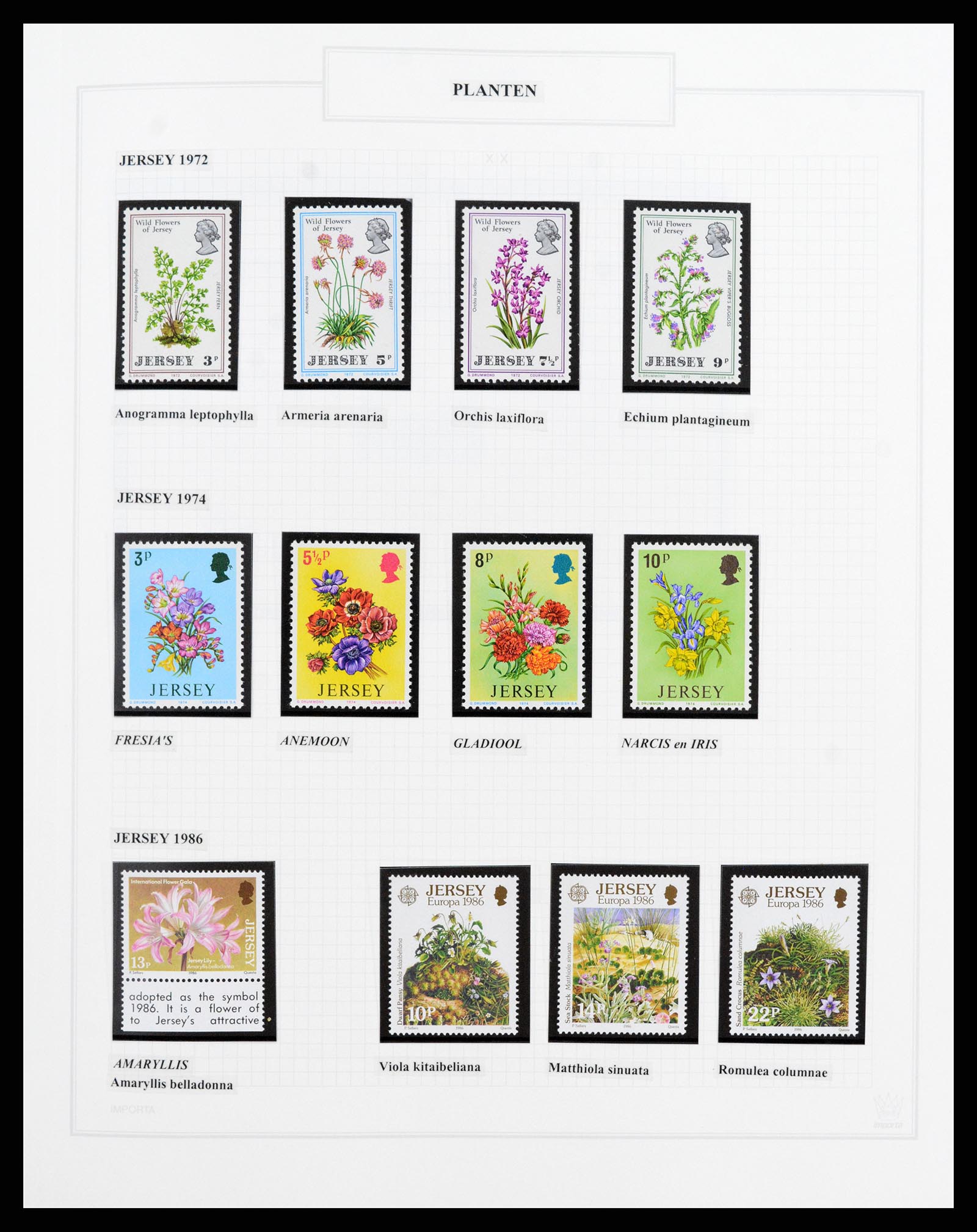 37298 102 - Stamp collection 37298 Theme Flora 1953-2000.