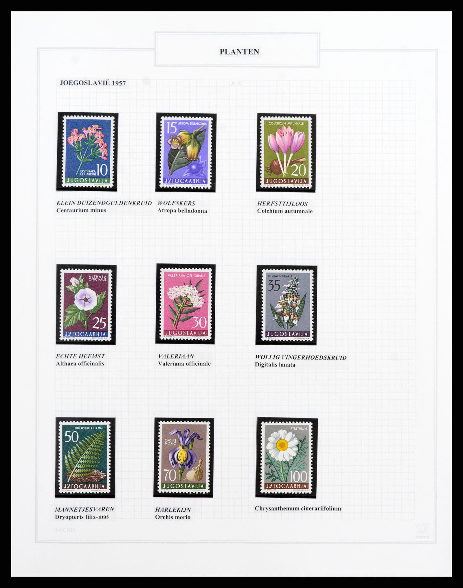 37298 111 - Stamp collection 37298 Theme Flora 1953-2000.