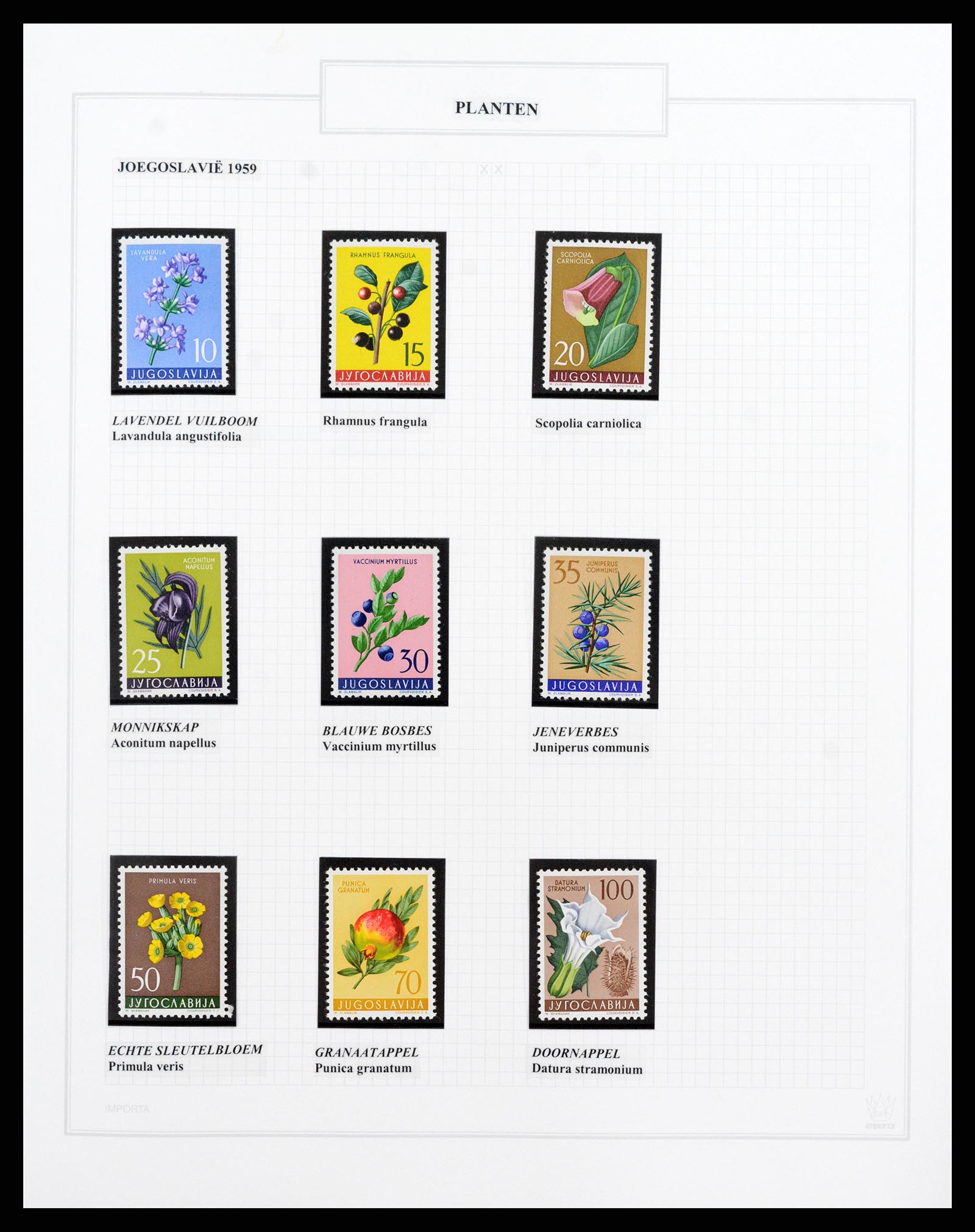 37298 112 - Stamp collection 37298 Theme Flora 1953-2000.