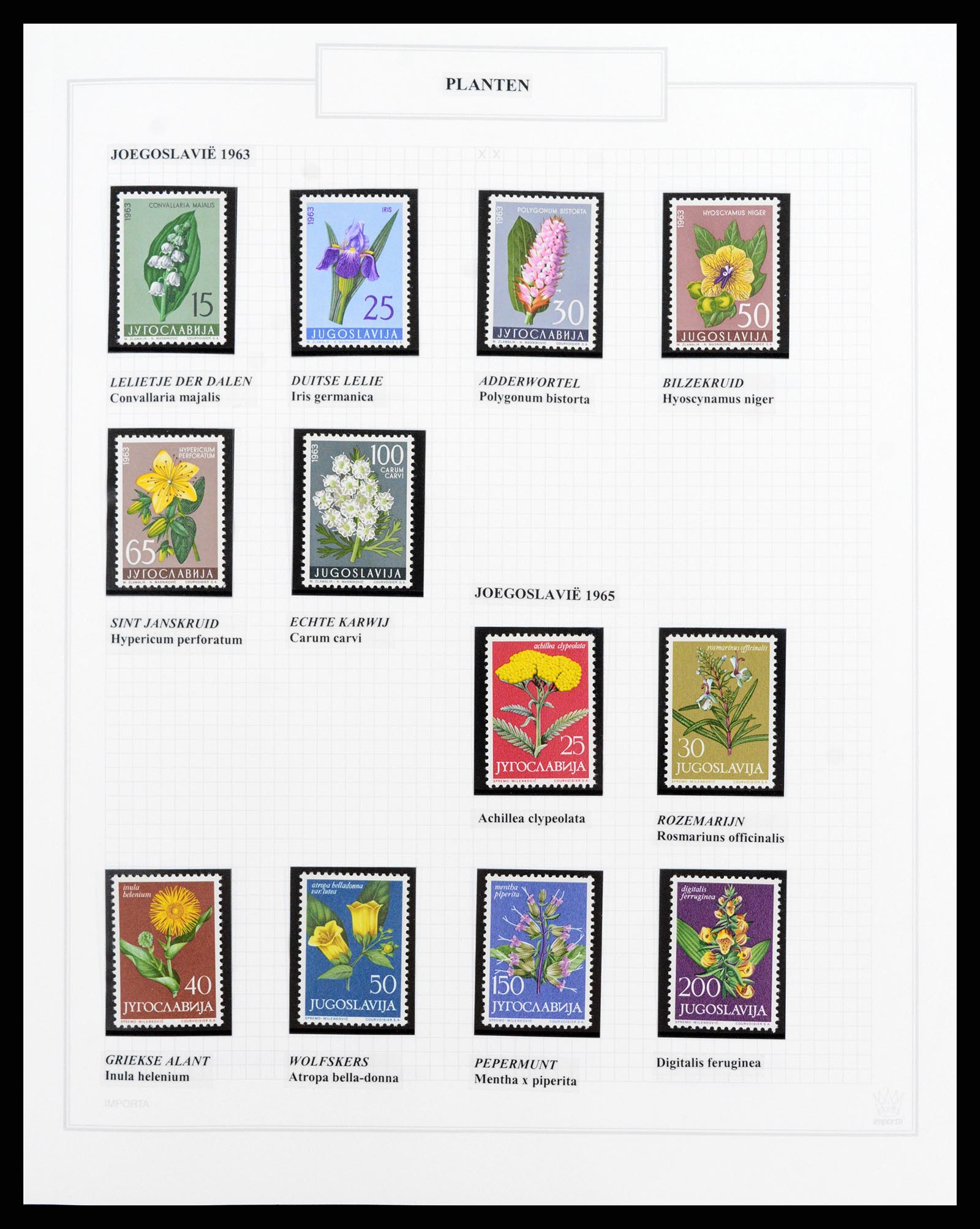37298 114 - Stamp collection 37298 Theme Flora 1953-2000.