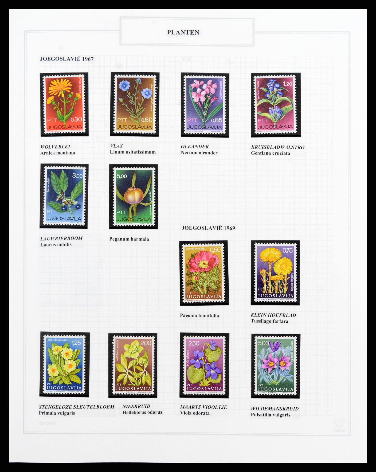 37298 115 - Stamp collection 37298 Theme Flora 1953-2000.