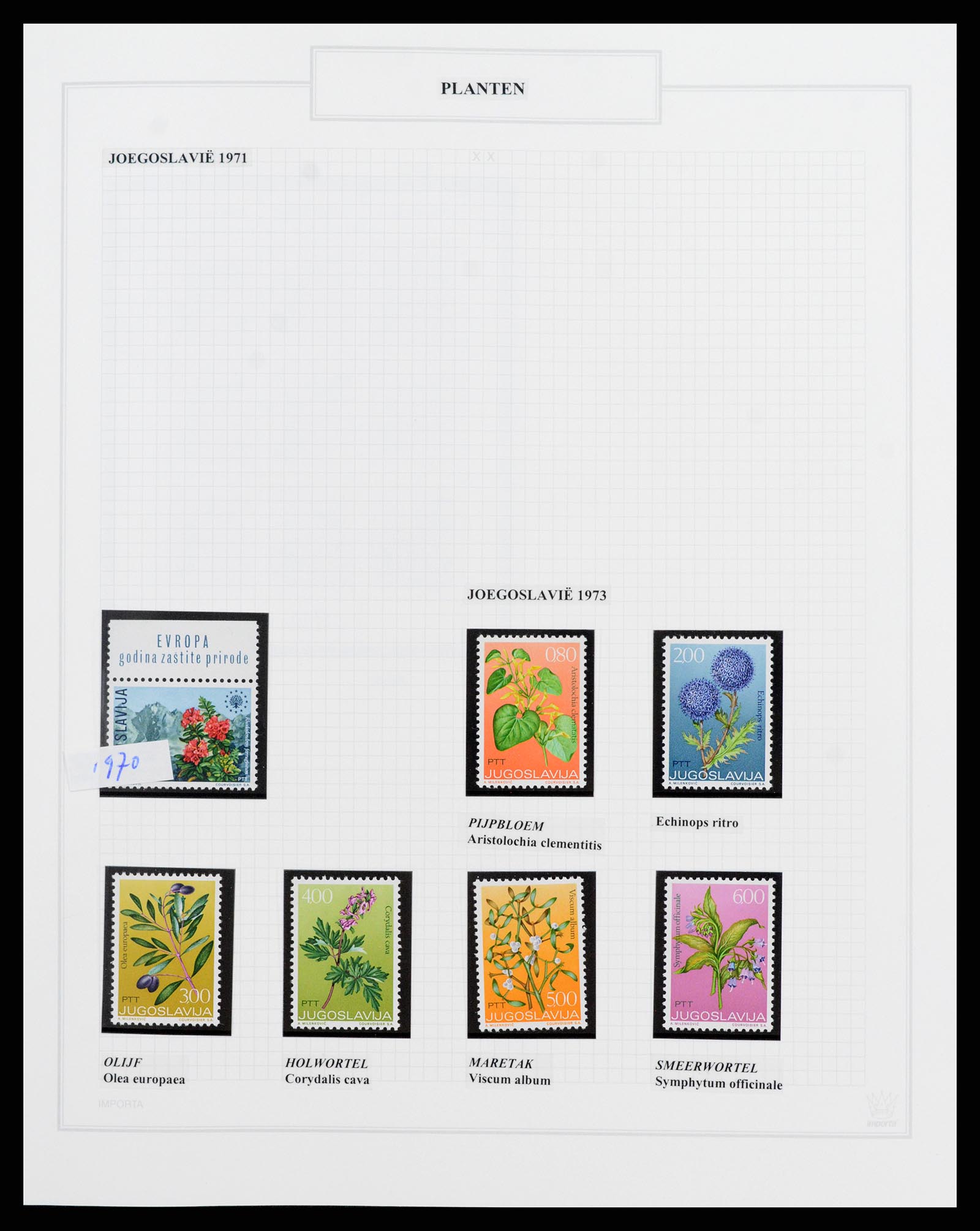 37298 116 - Stamp collection 37298 Theme Flora 1953-2000.