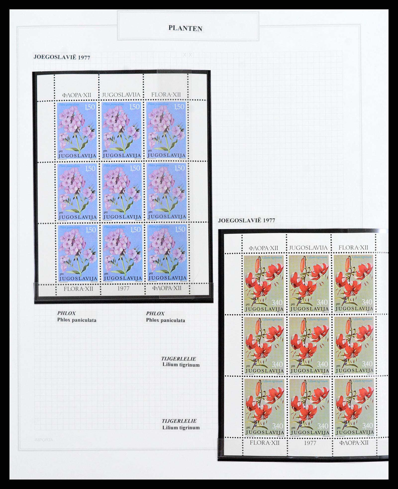 37298 119 - Stamp collection 37298 Theme Flora 1953-2000.