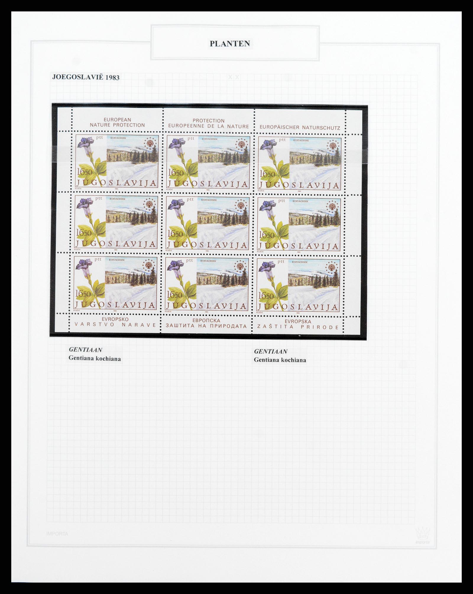 37298 124 - Postzegelverzameling 37298 Motief flora 1953-2000.