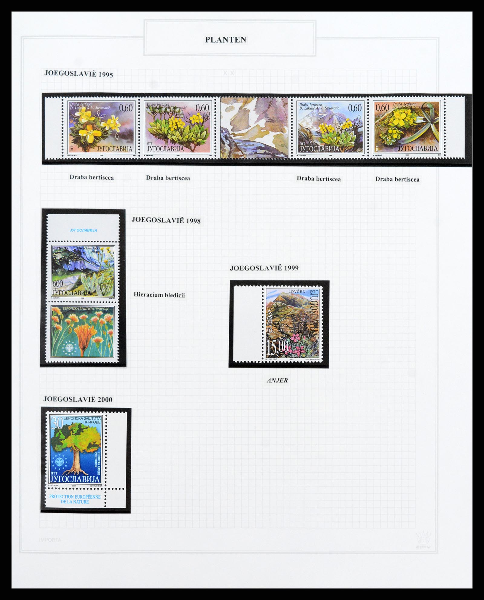 37298 128 - Postzegelverzameling 37298 Motief flora 1953-2000.