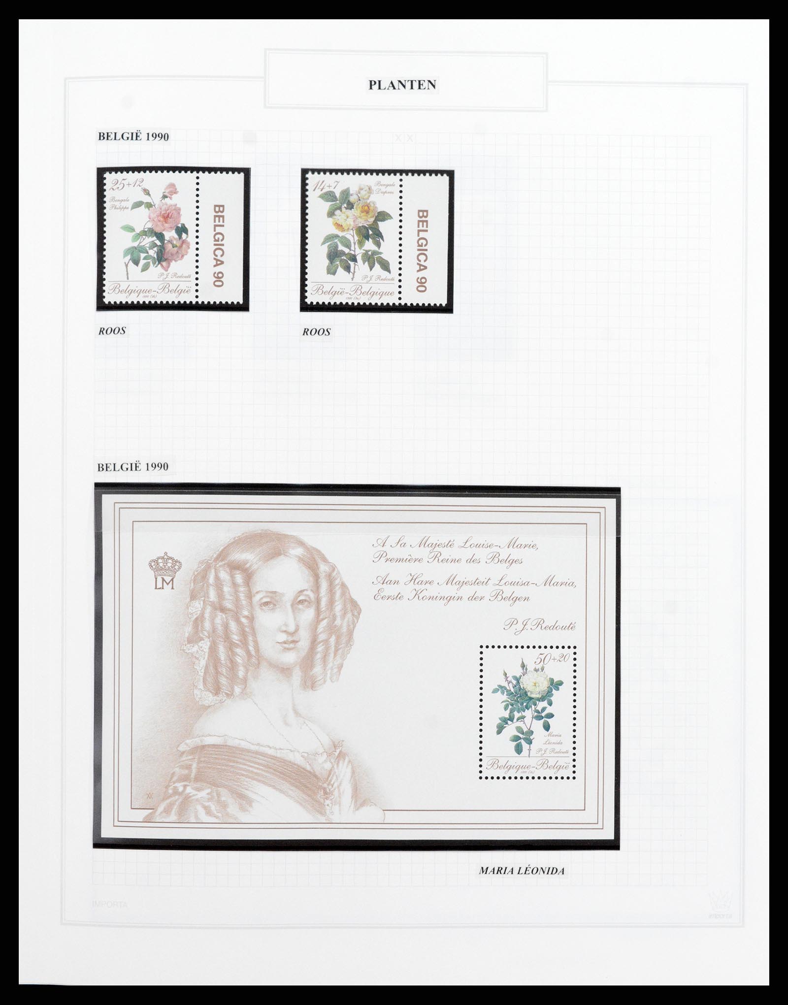 37298 330 - Postzegelverzameling 37298 Motief flora 1953-2000.
