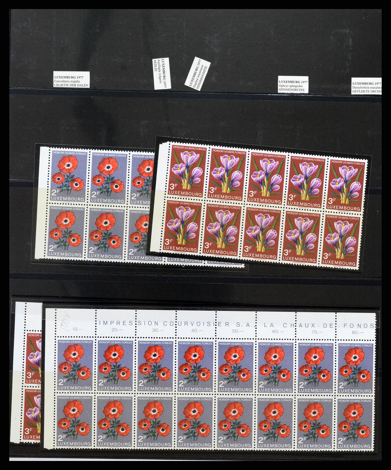 37298 347 - Postzegelverzameling 37298 Motief flora 1953-2000.