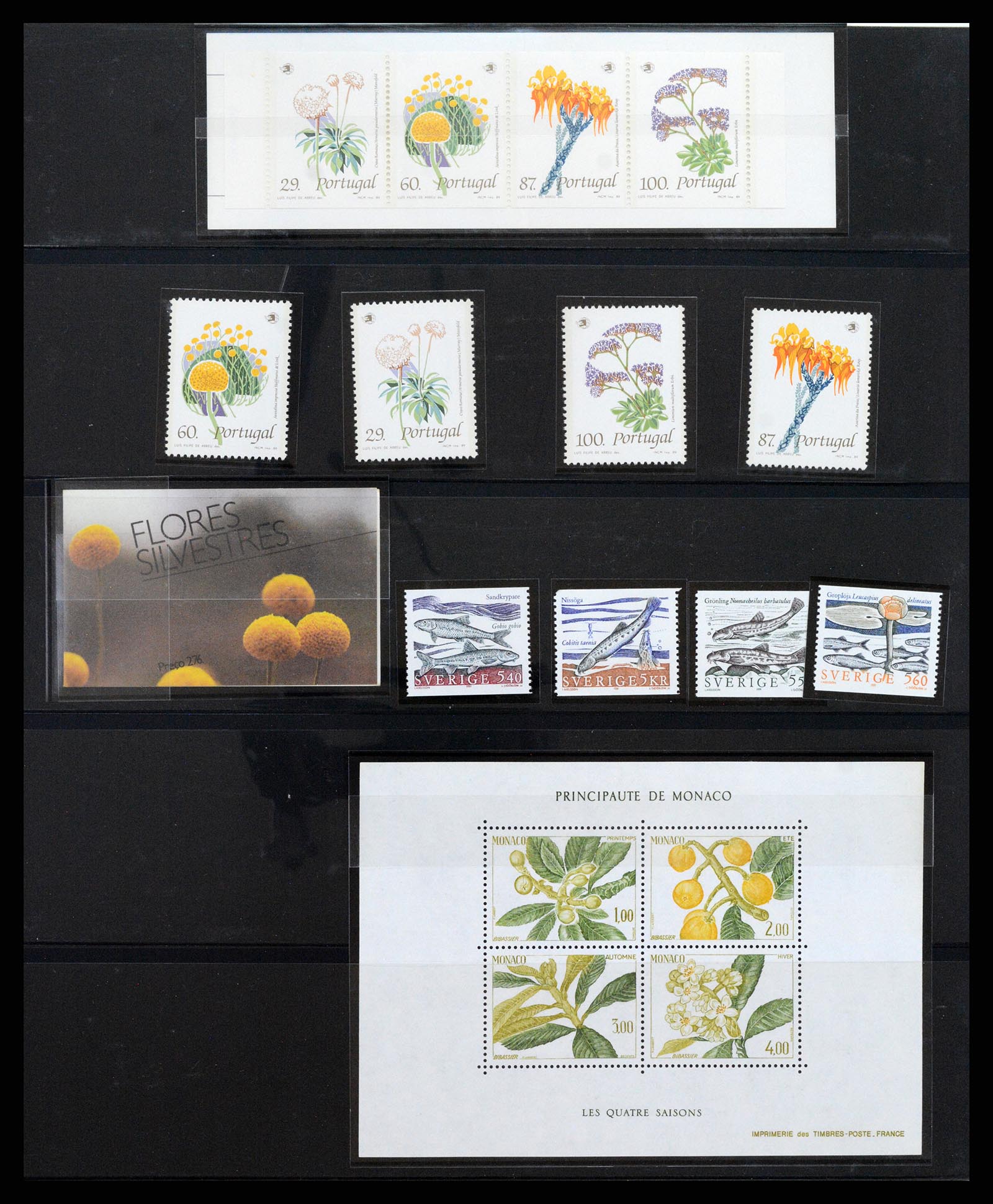 37298 350 - Postzegelverzameling 37298 Motief flora 1953-2000.