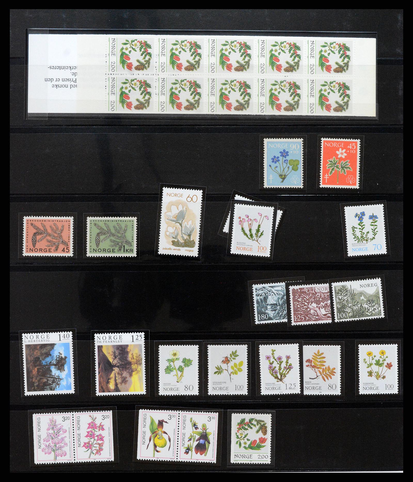 37298 352 - Postzegelverzameling 37298 Motief flora 1953-2000.