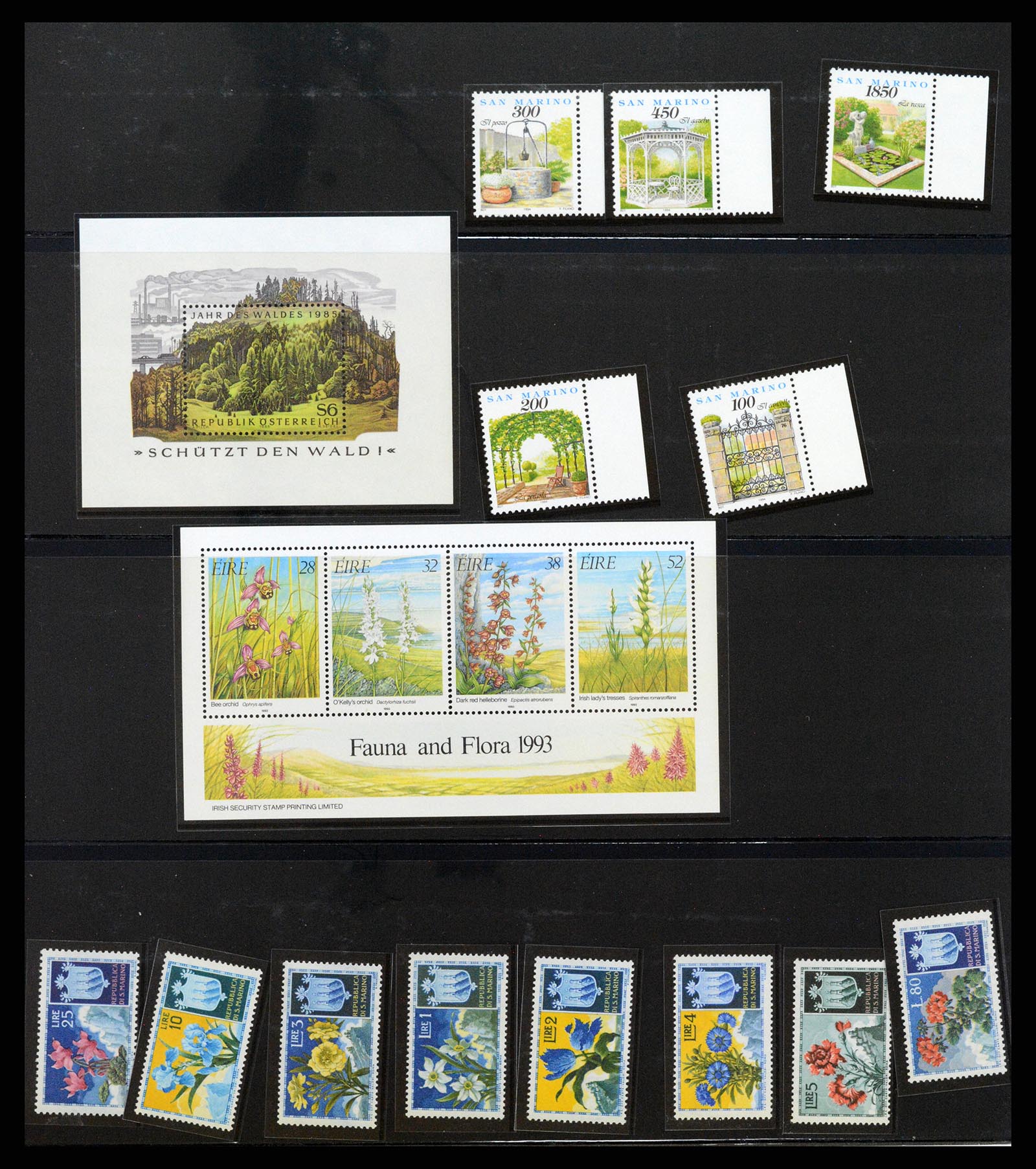 37298 354 - Postzegelverzameling 37298 Motief flora 1953-2000.