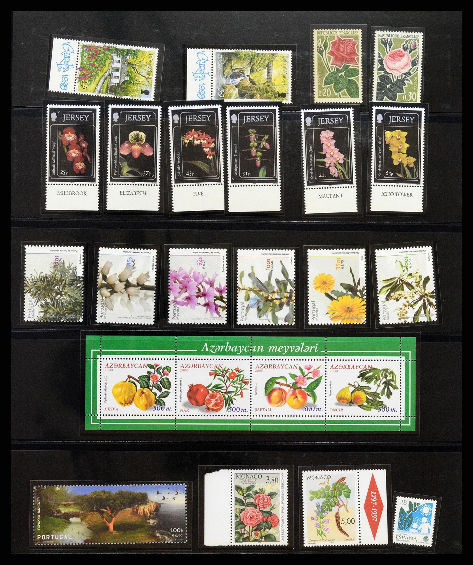 37298 368 - Postzegelverzameling 37298 Motief flora 1953-2000.