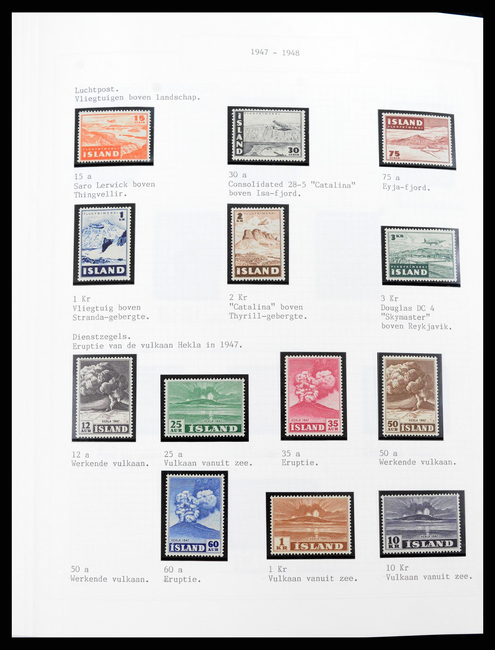 37300 022 - Postzegelverzameling 37300 IJsland 1873-2000.